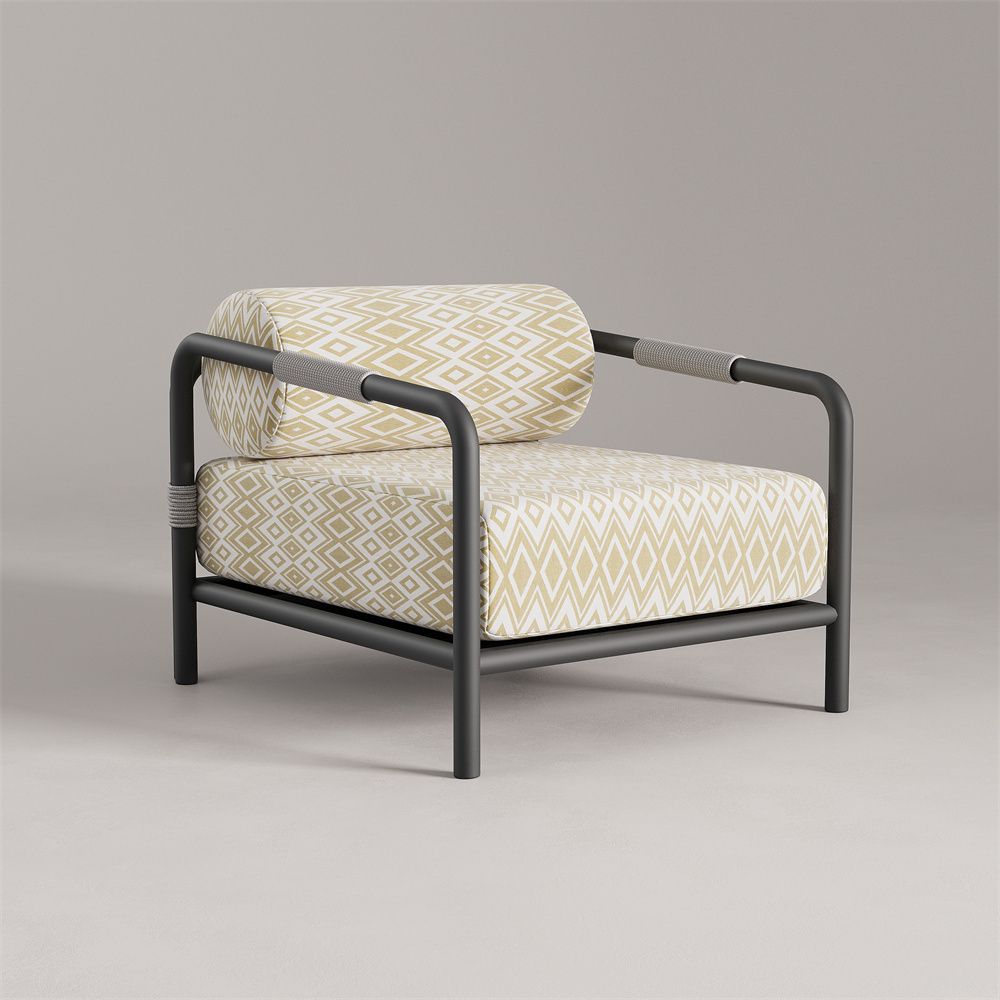 Pandia aluminum single sofa