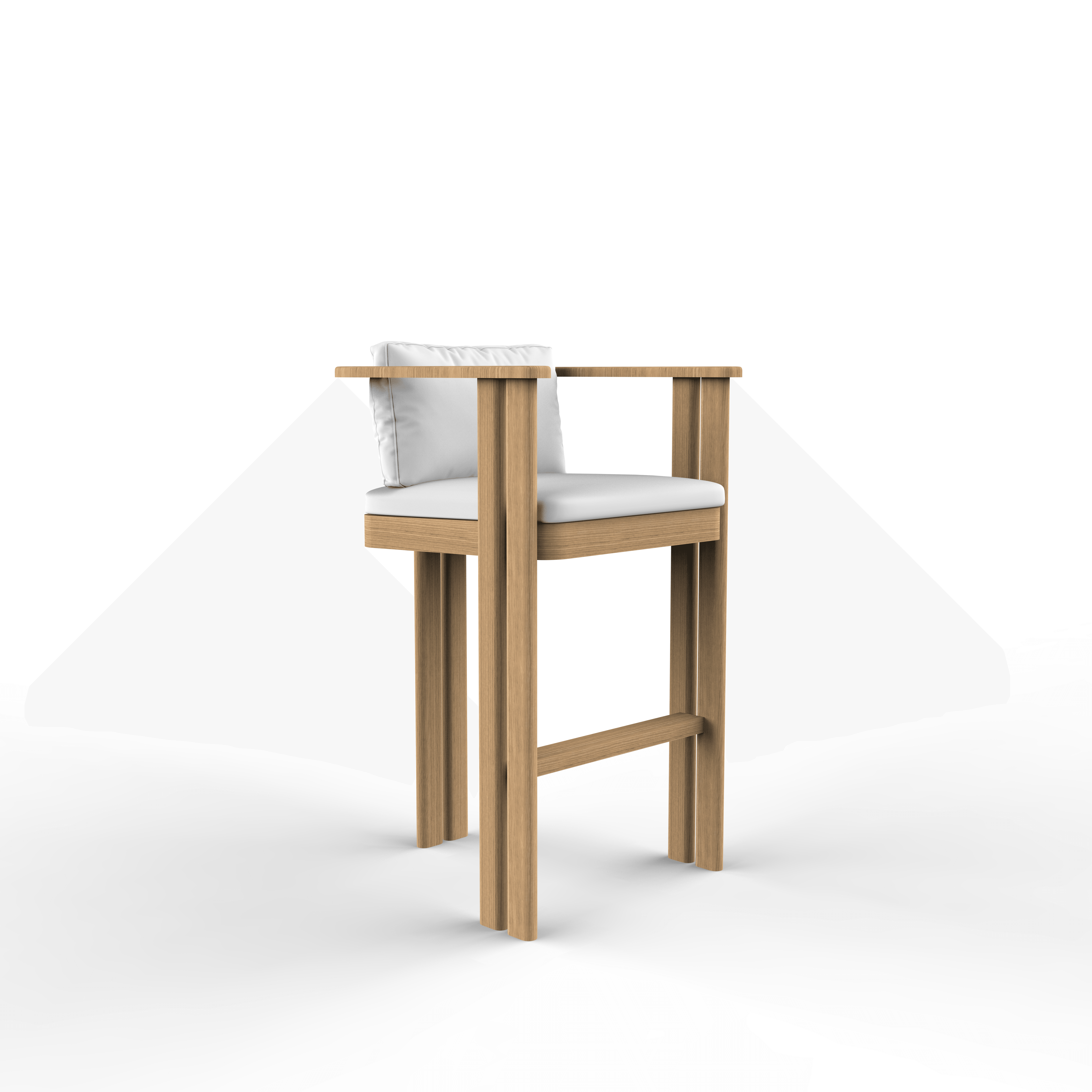 G-Haven Teak Counter Stool