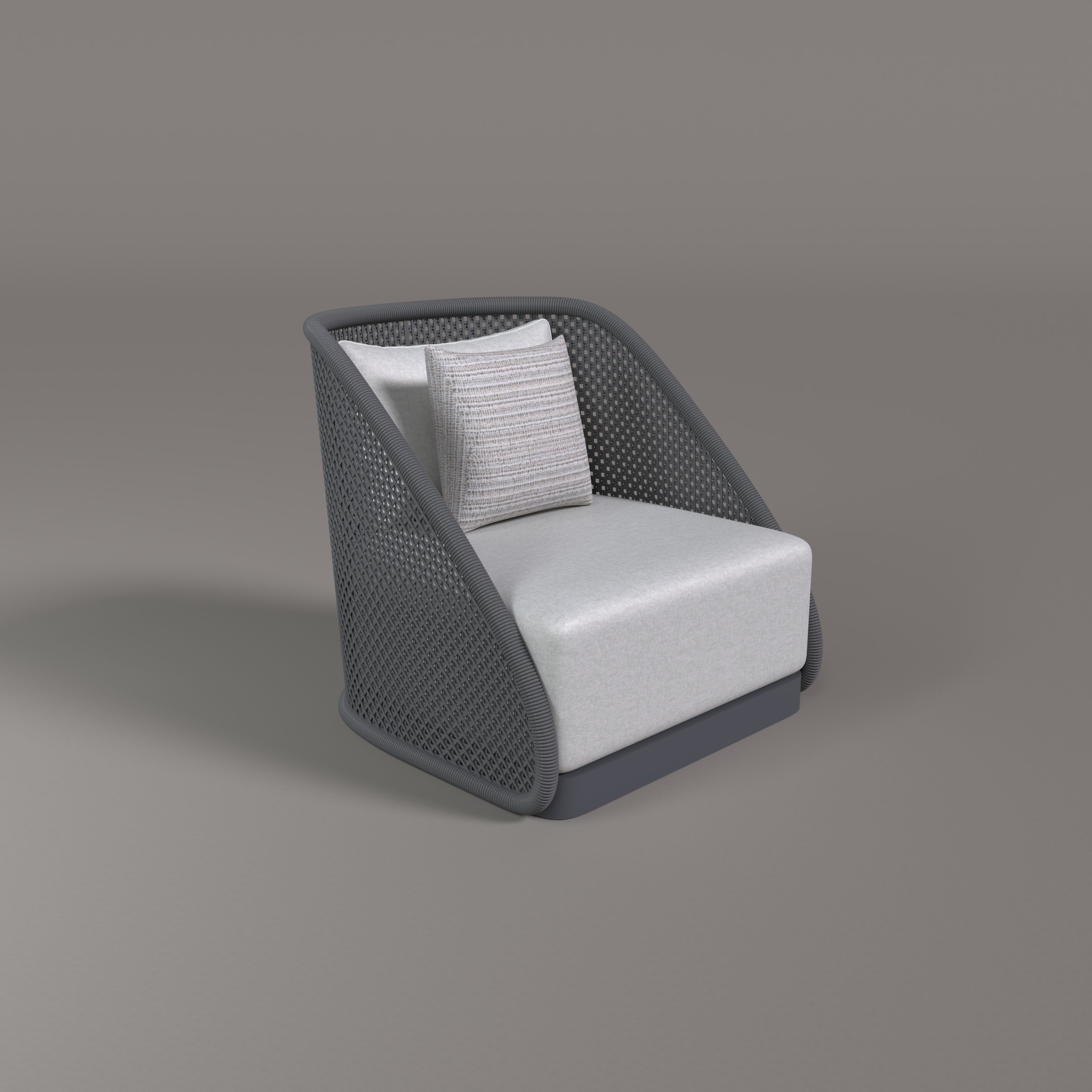 Curve Aluminum Single Sofa