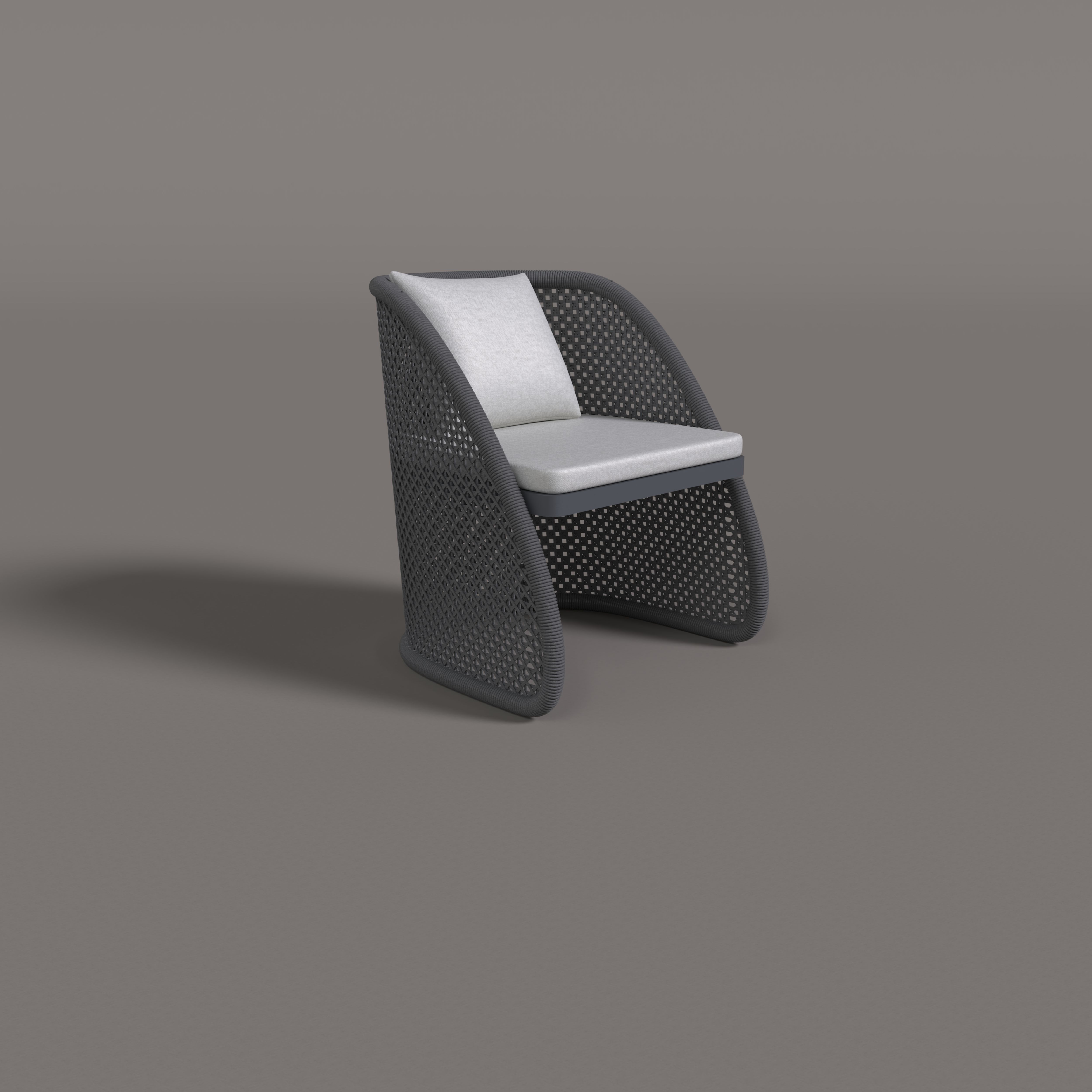 Curve Aluminum Dining Chair