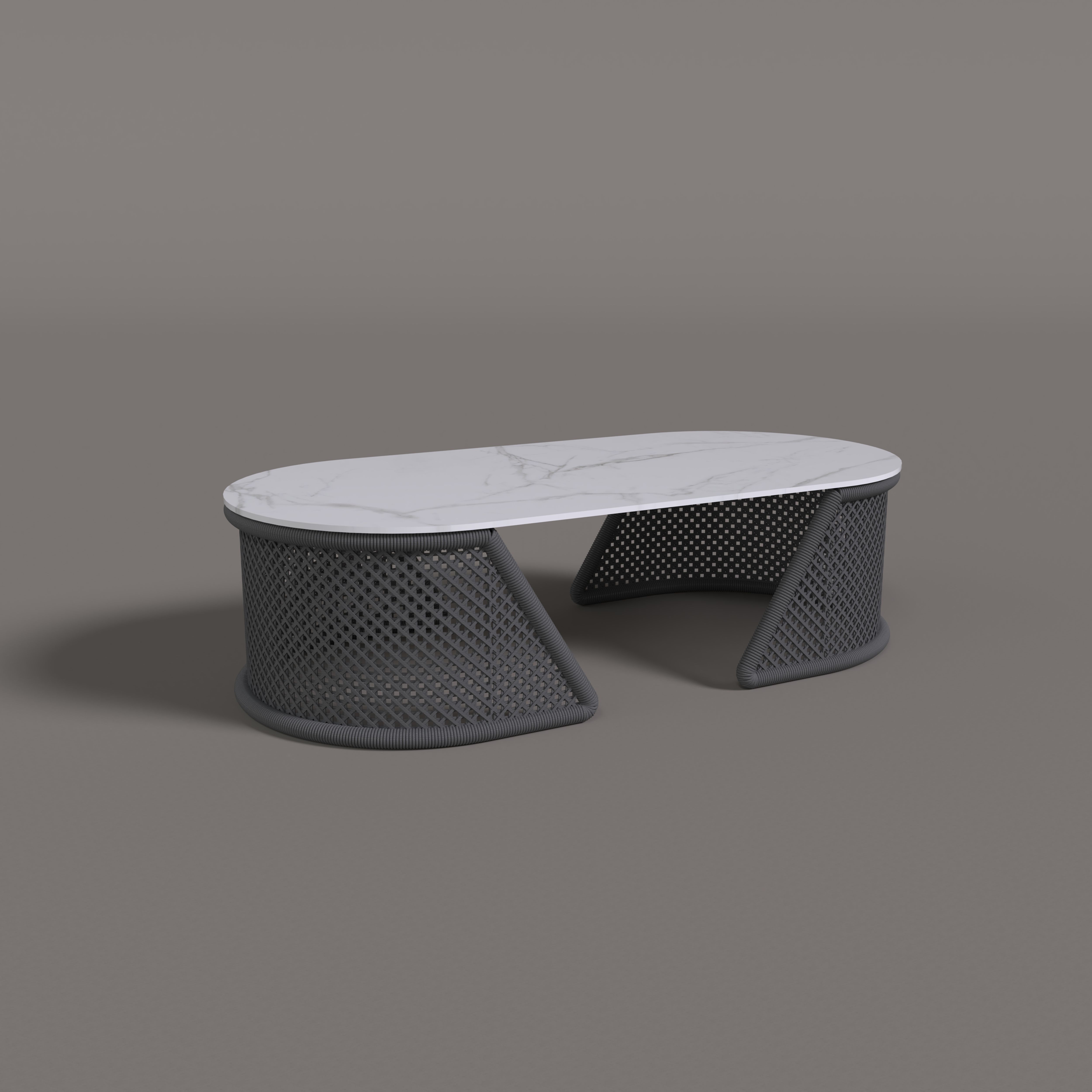 Curve Aluminum Coffee Table