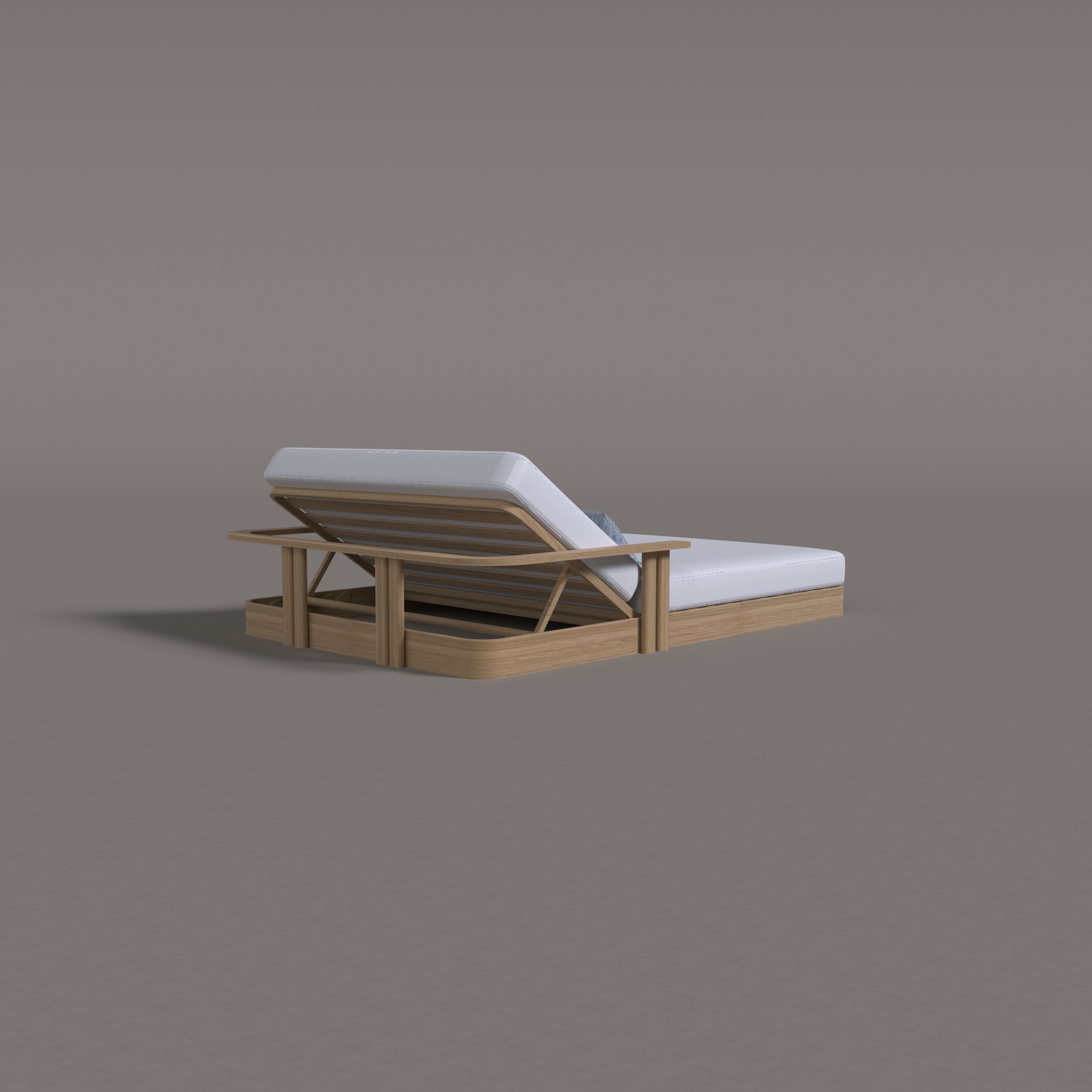 G-Haven Teak Sunbed