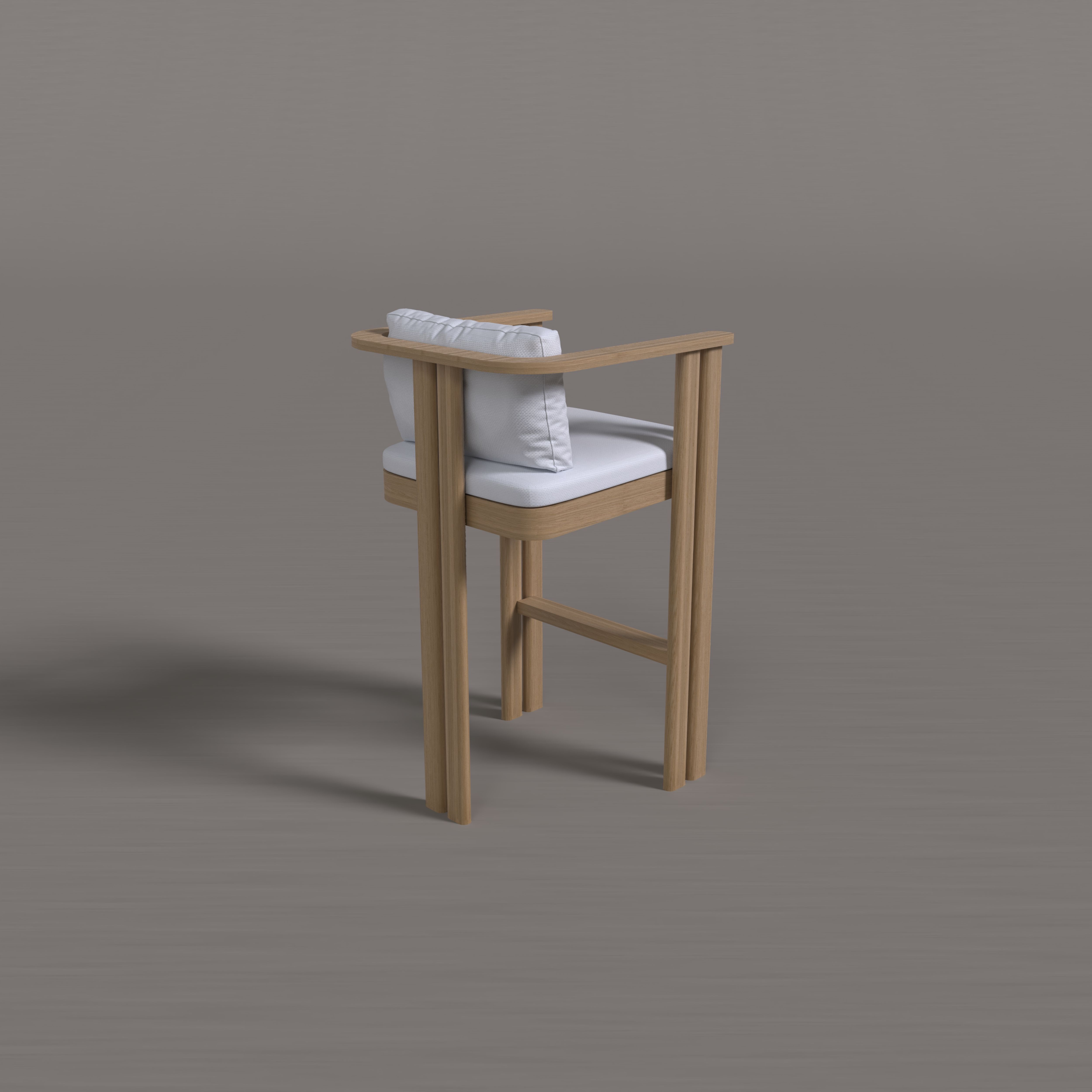 G-Haven Teak Counter Stool