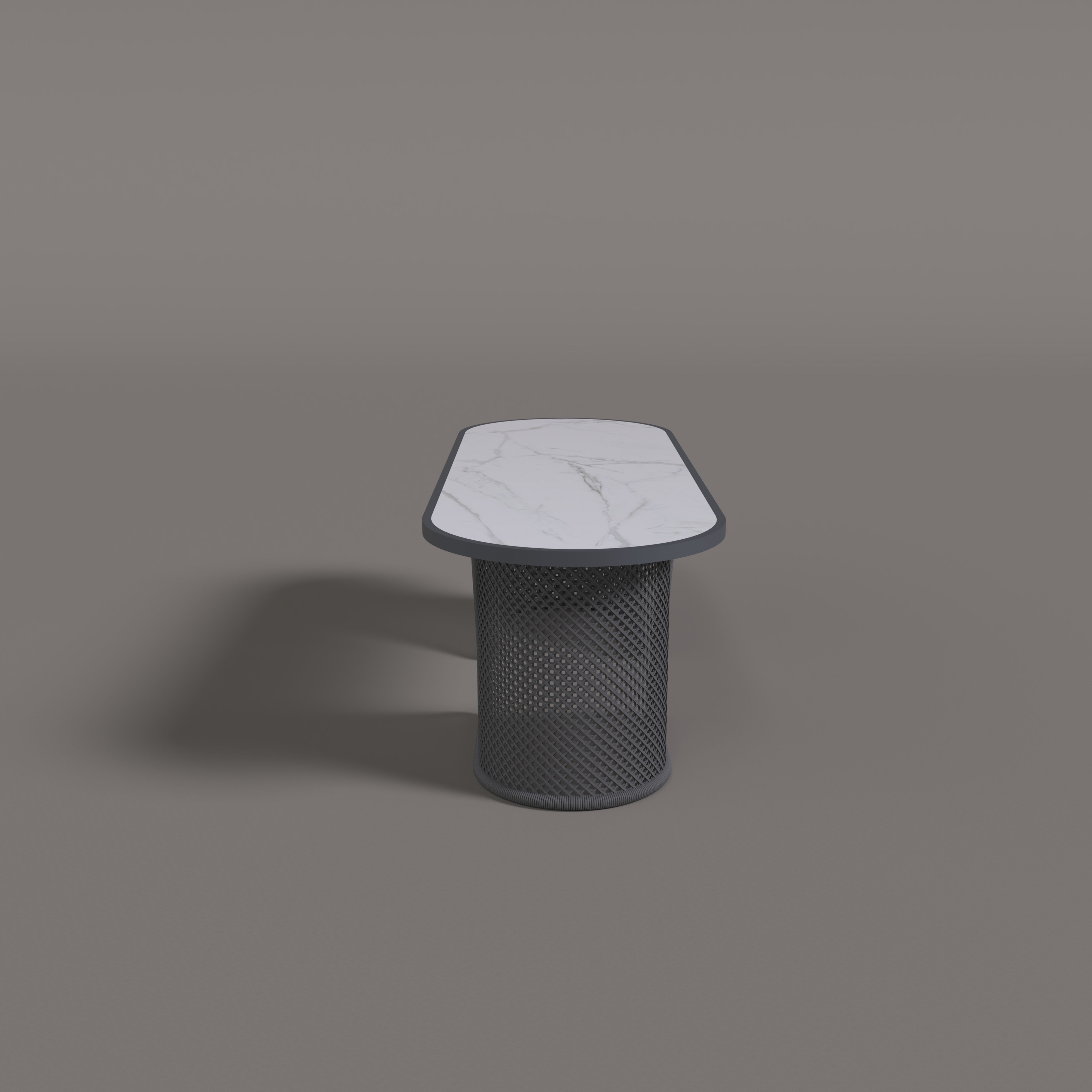 Curve Aluminum Dining Table