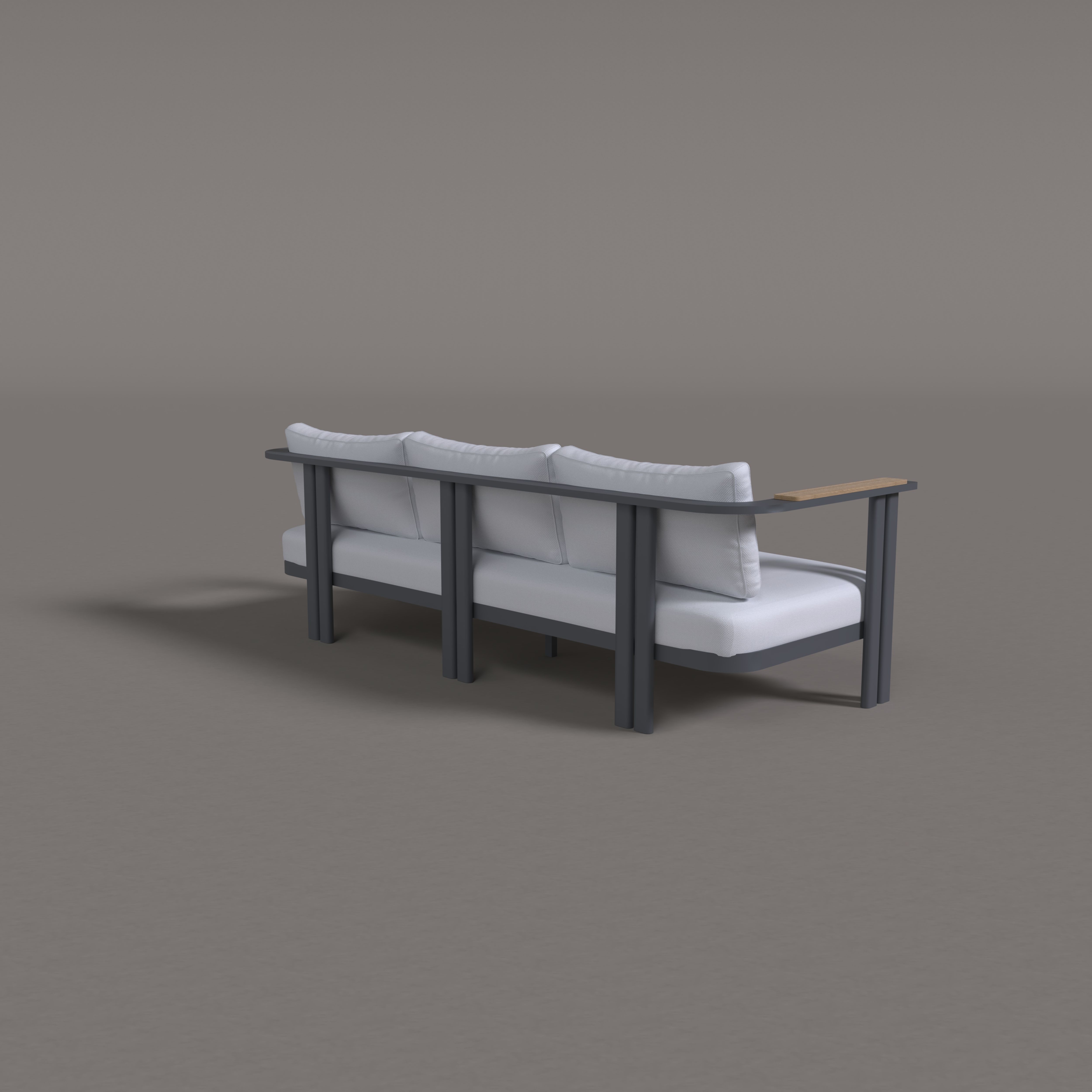 G-Haven Aluminum Three Seat Sofa