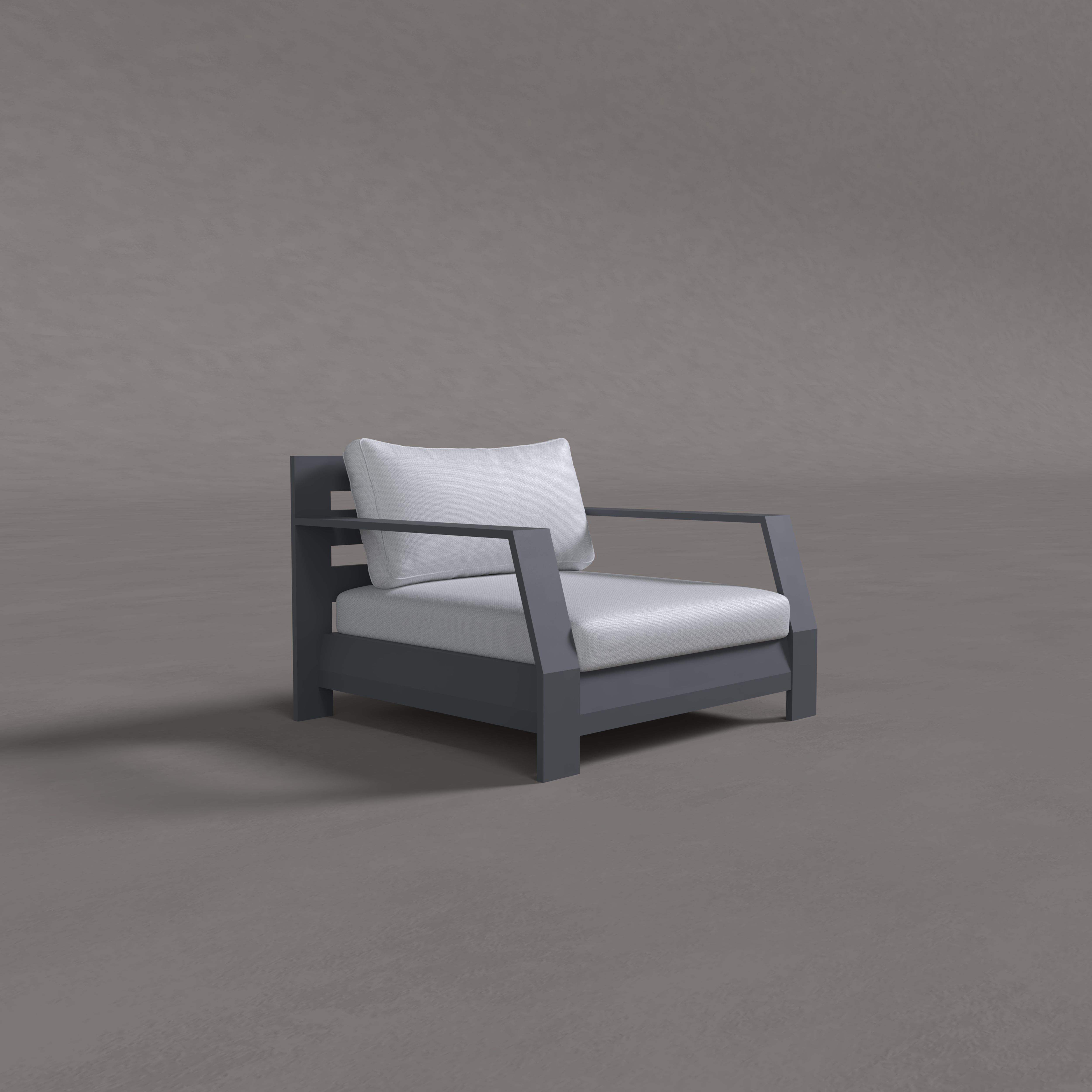 Alba Aluminum Single Sofa
