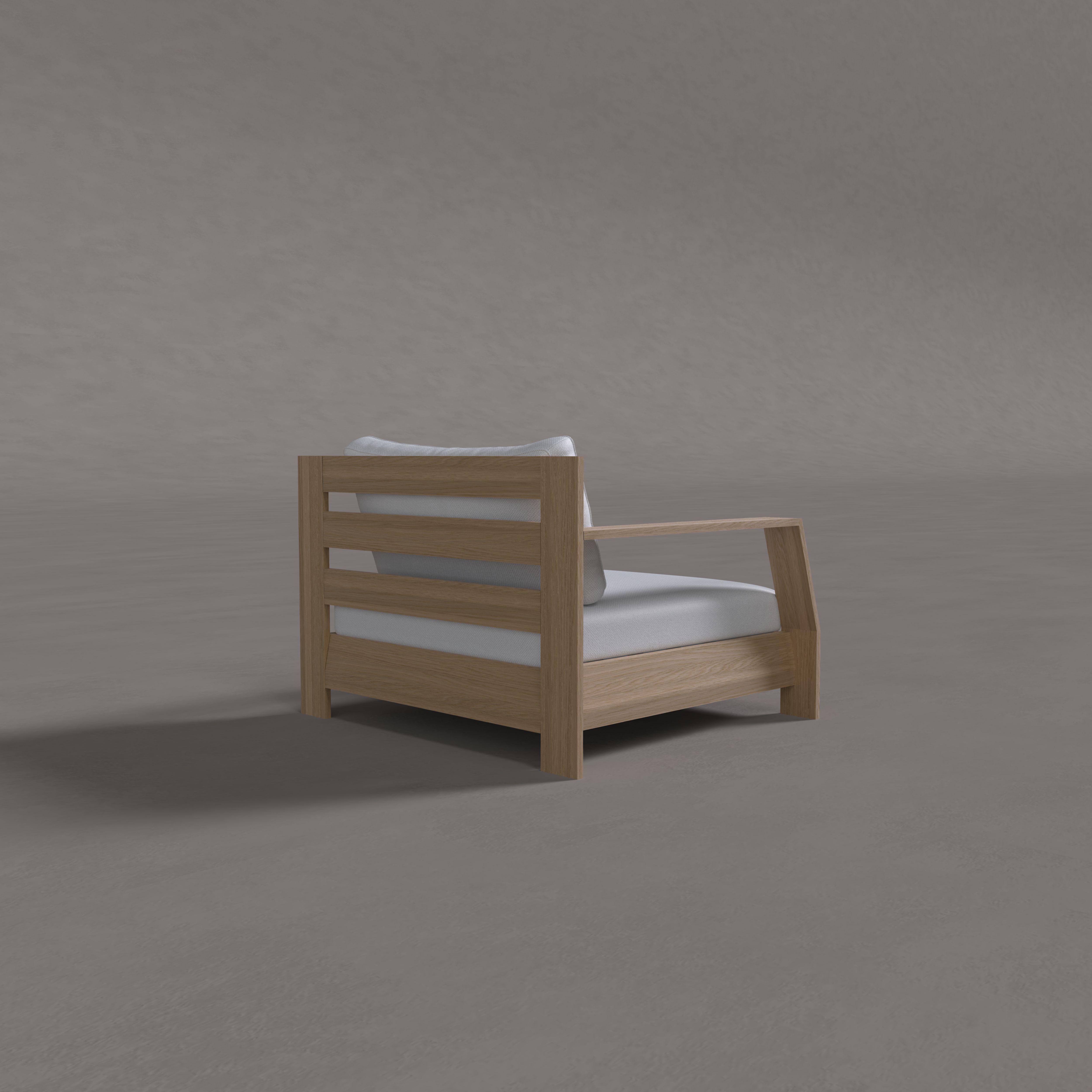 Alba Teak Single Sofa