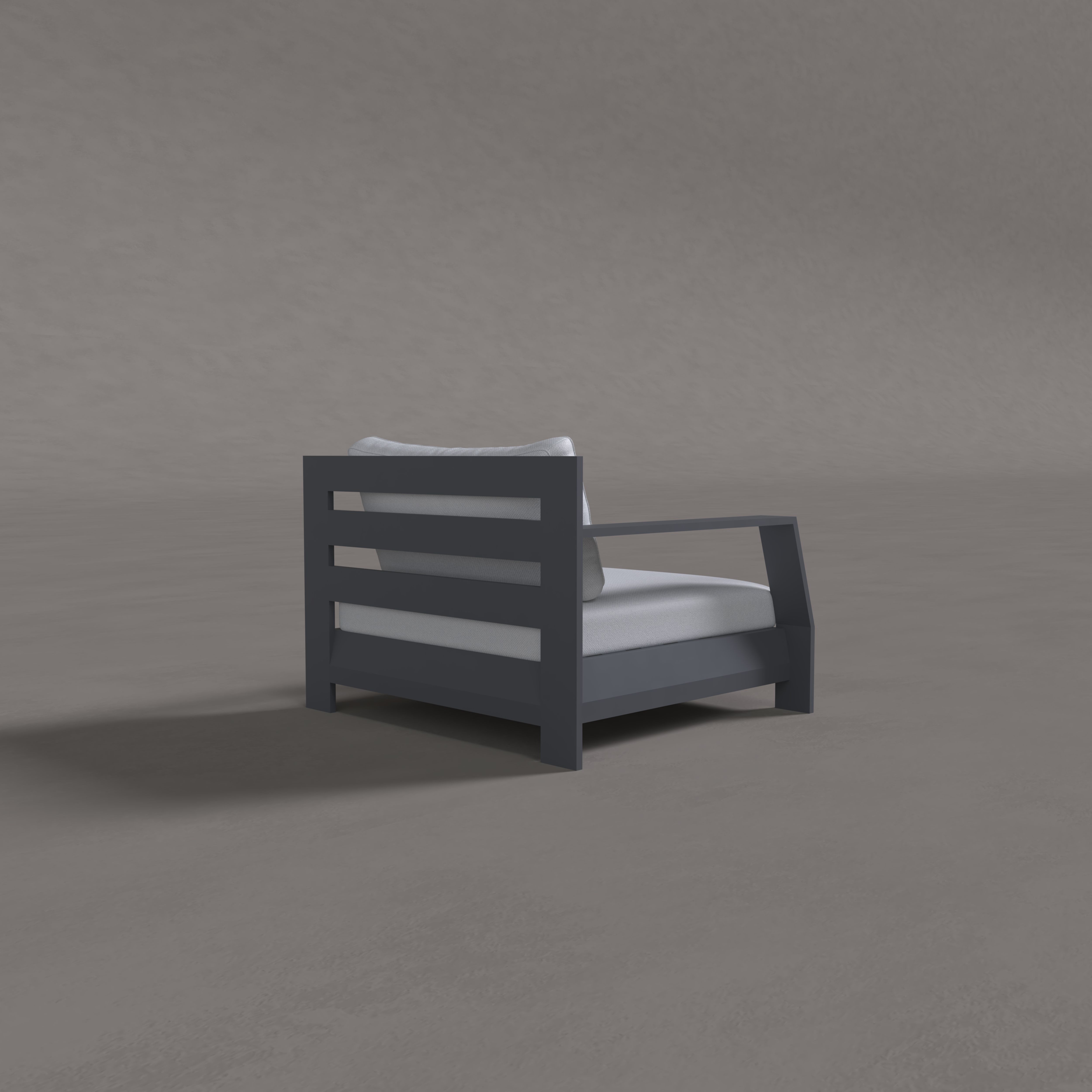 Alba Aluminum Single Sofa