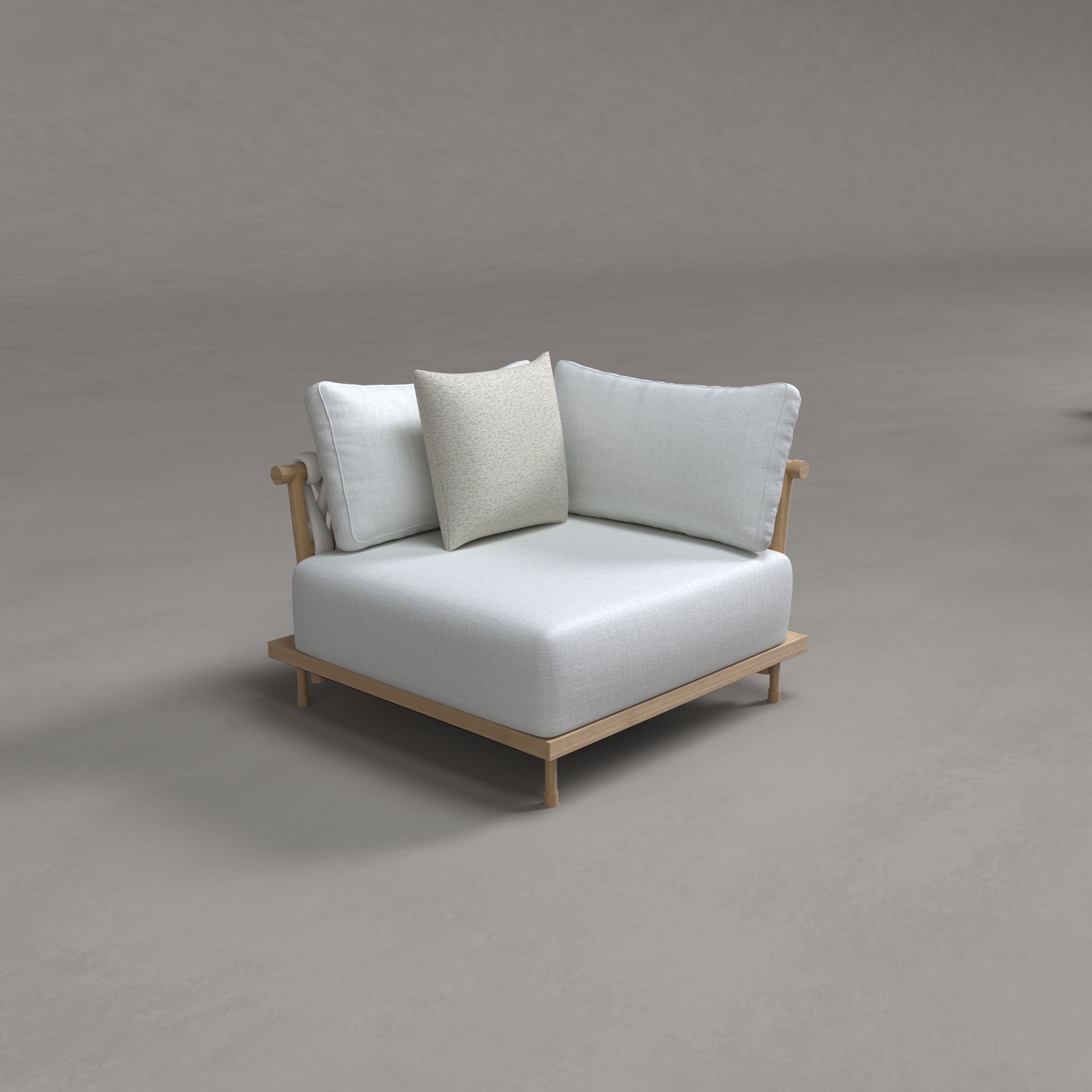 Wcove Teak Corner Sofa