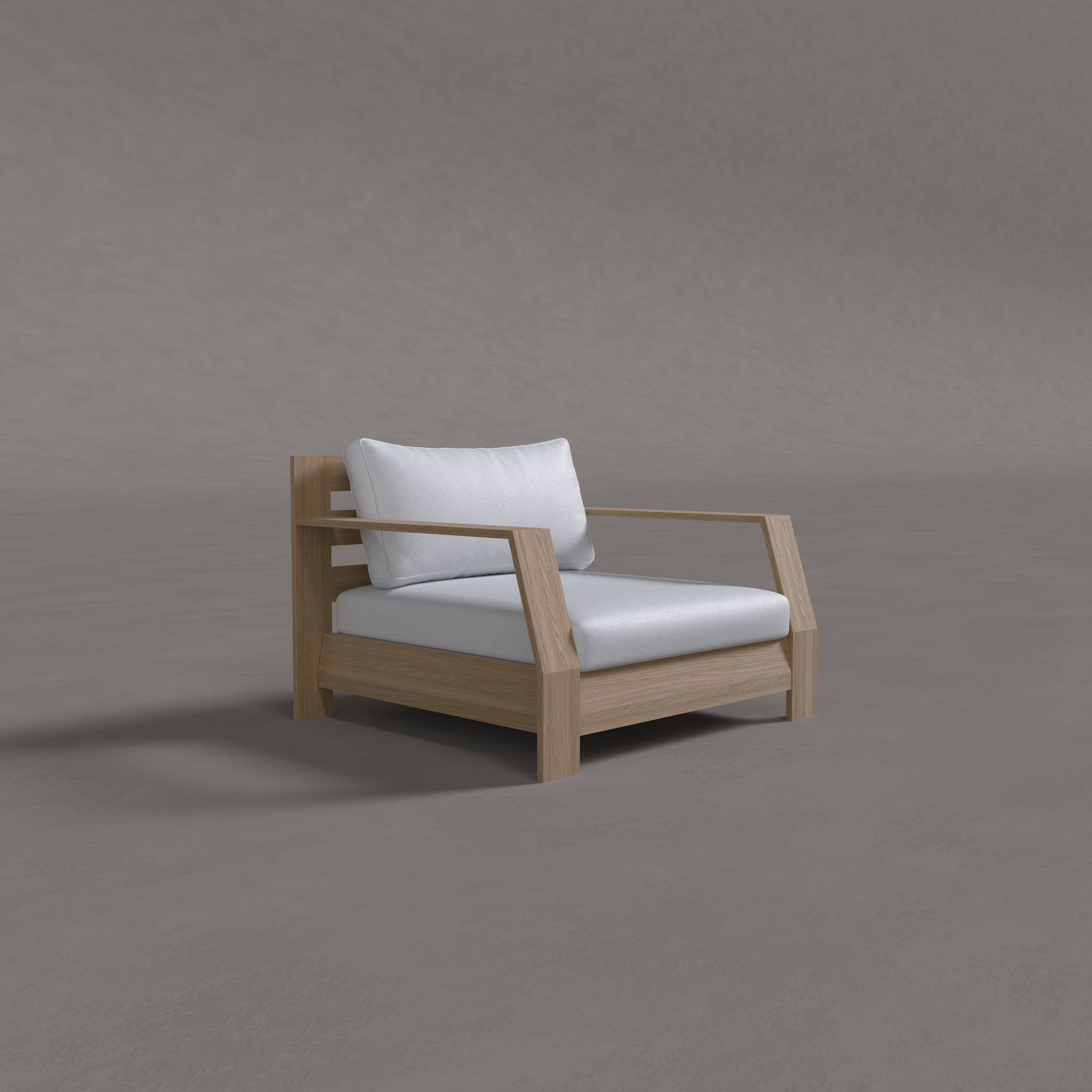 Alba Teak Single Sofa