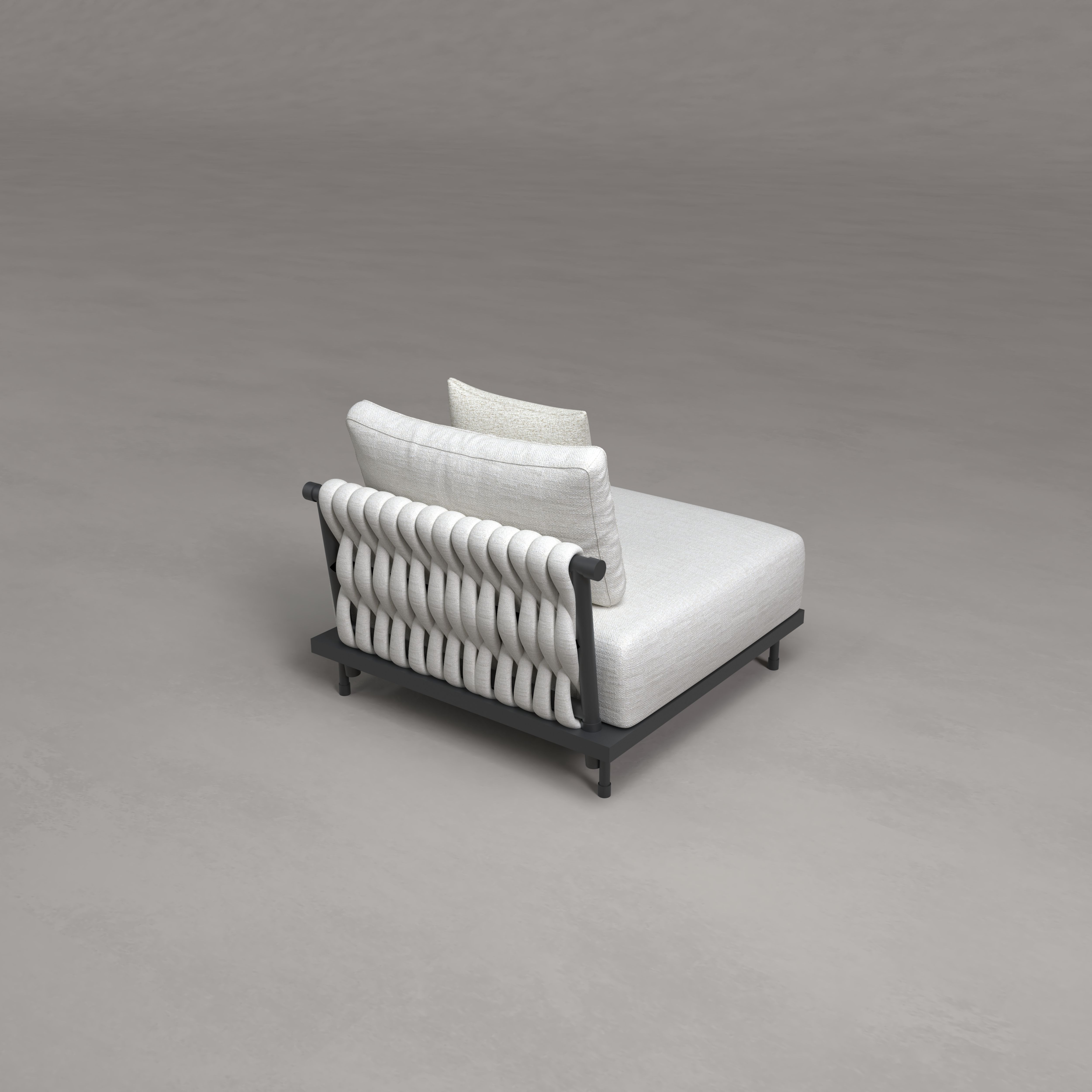 Wcove Aluminum Single Sofa
