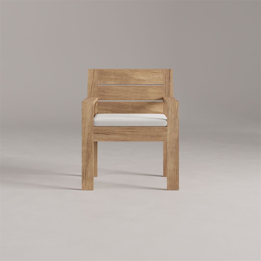 Alexander teak wood dining arm chair