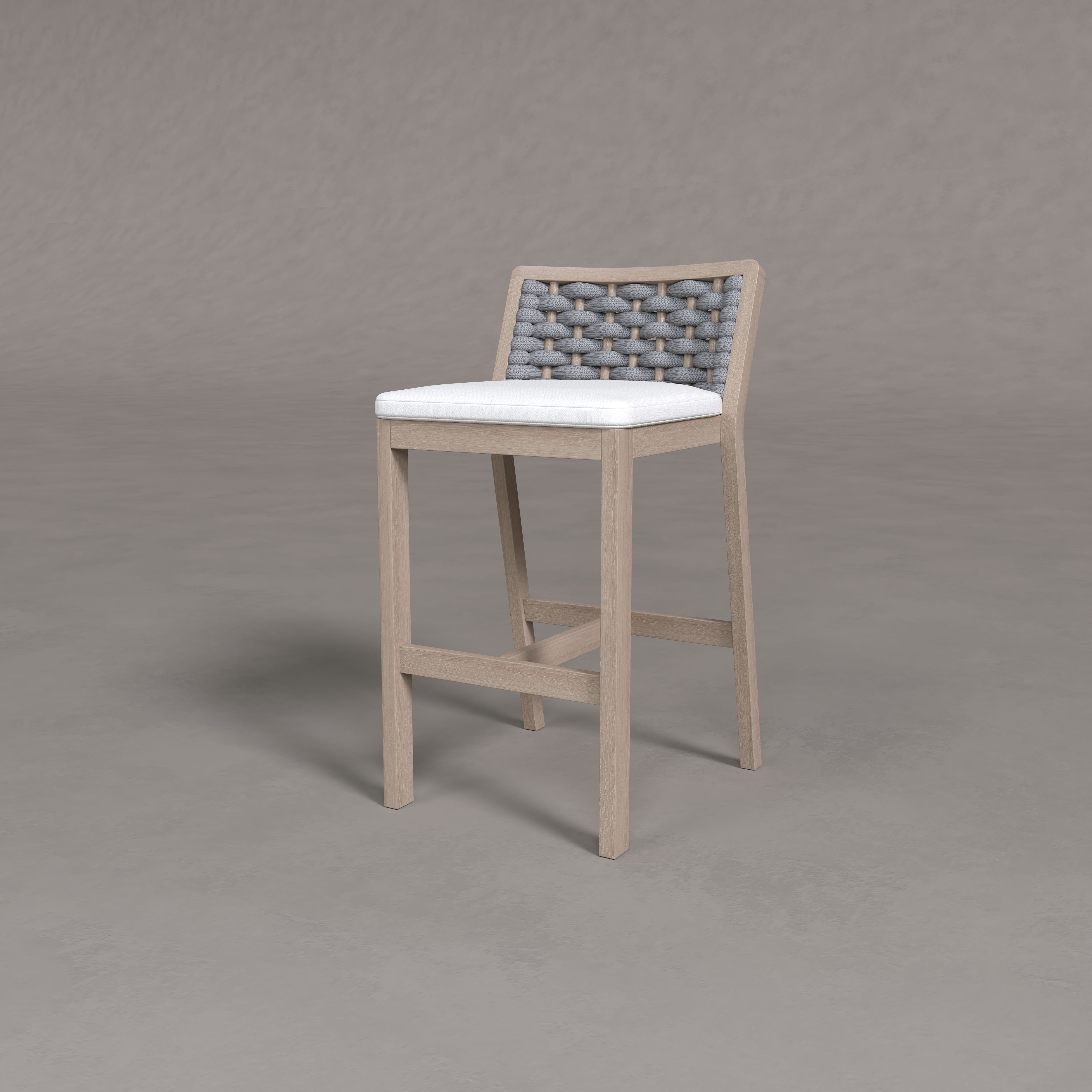 Sicily Teak Counter Stool