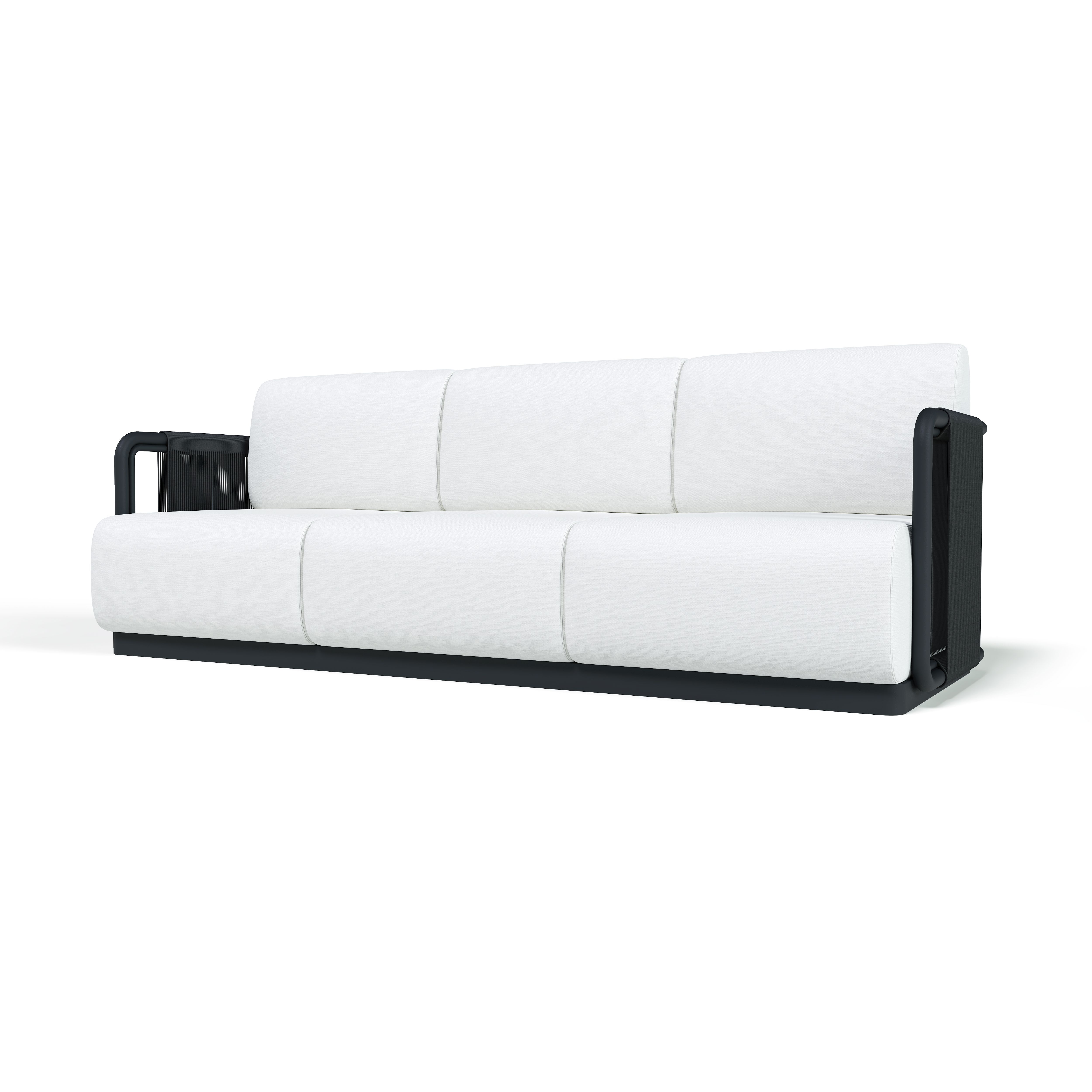 Volare Aluminum Three Seat Sofa
