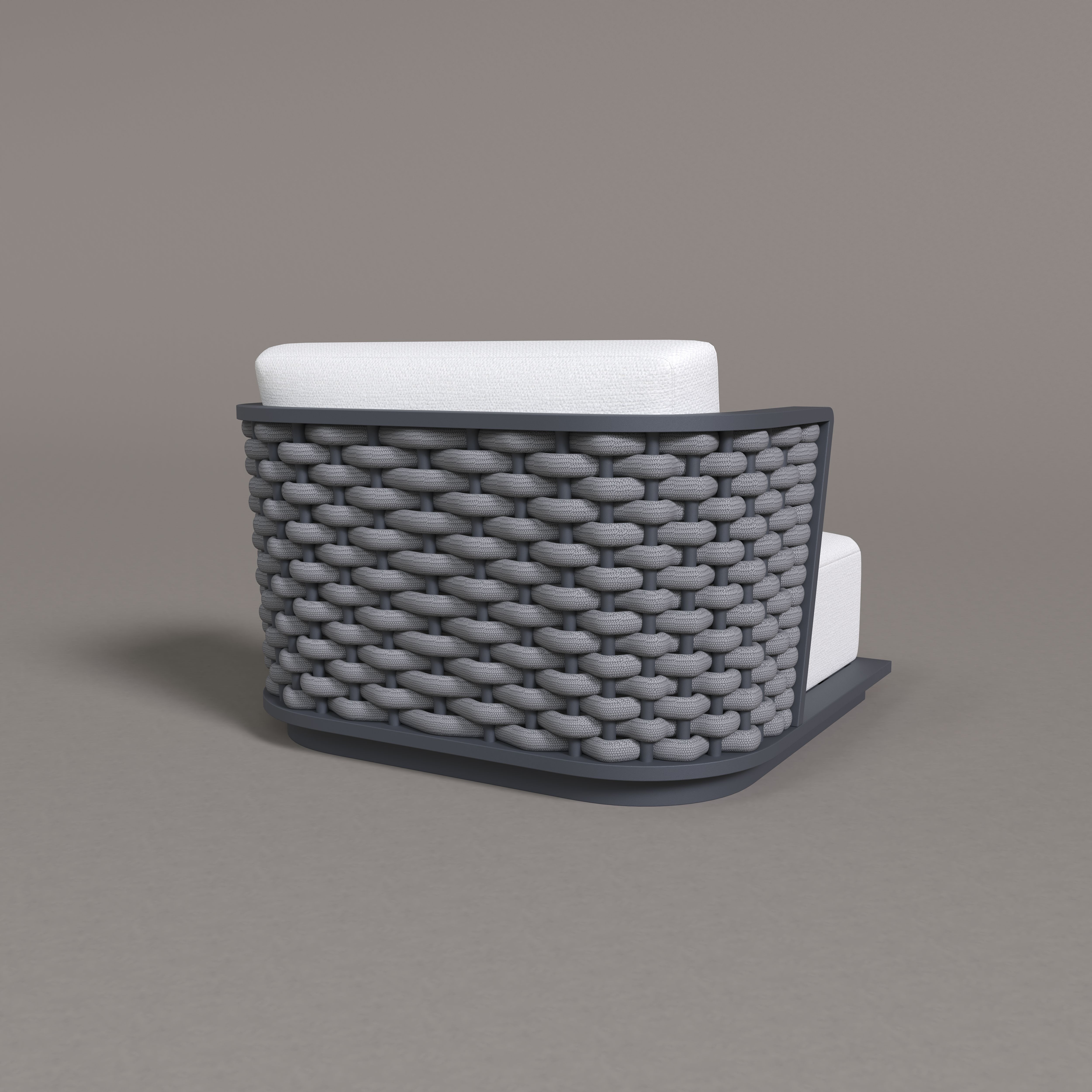 Sicily Aluminum Single Sofa