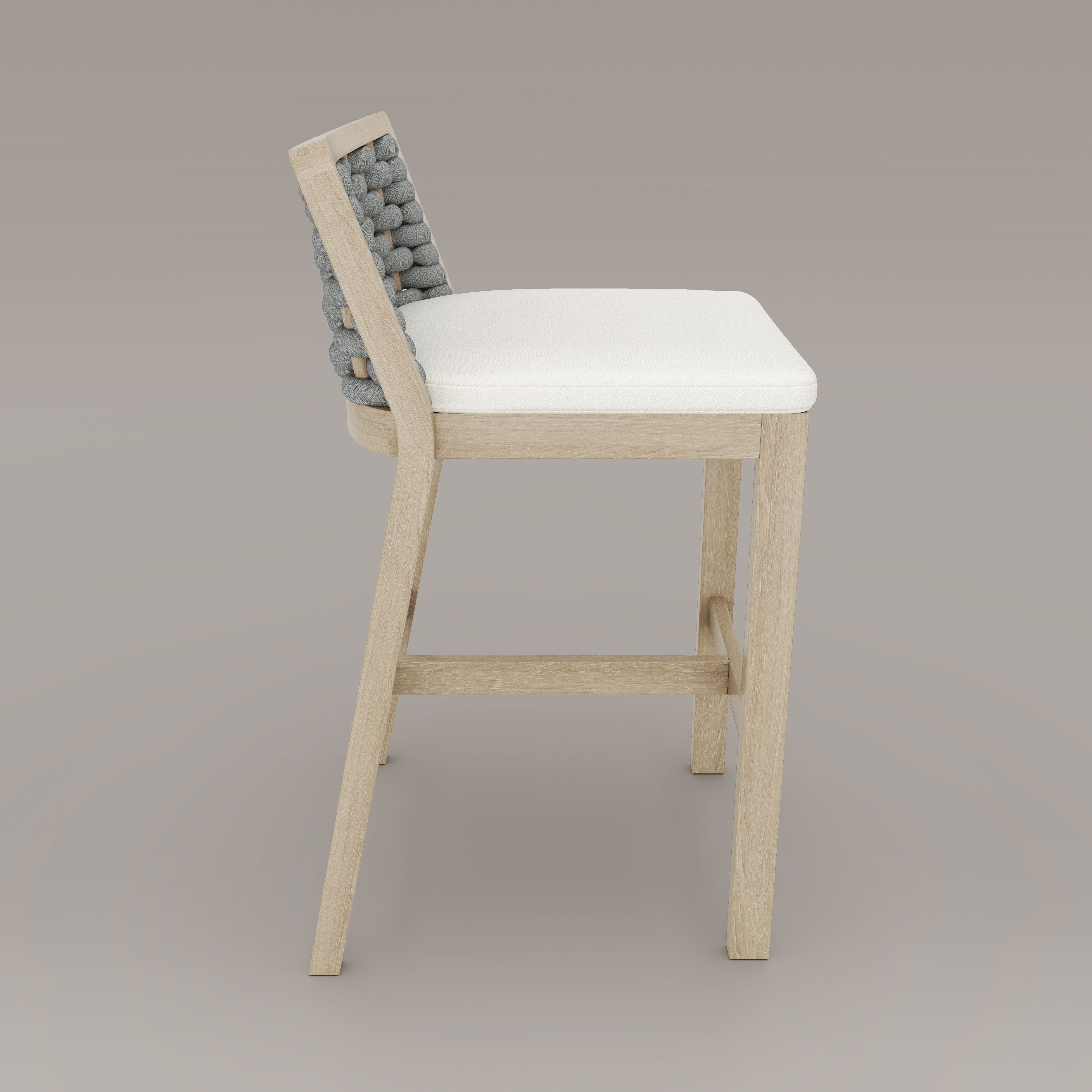 Sicily Teak Counter Stool