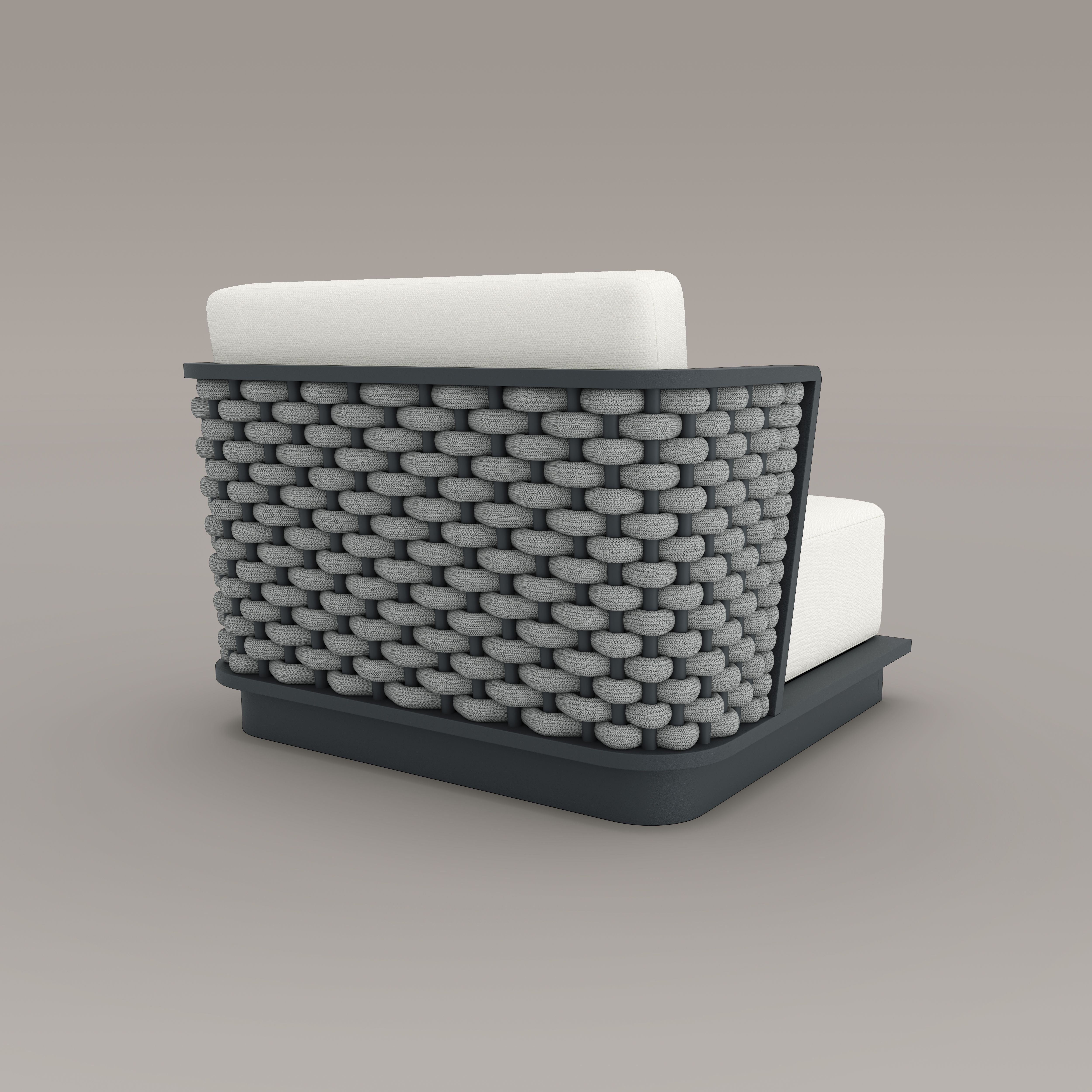 Sicily Aluminum Single Sofa