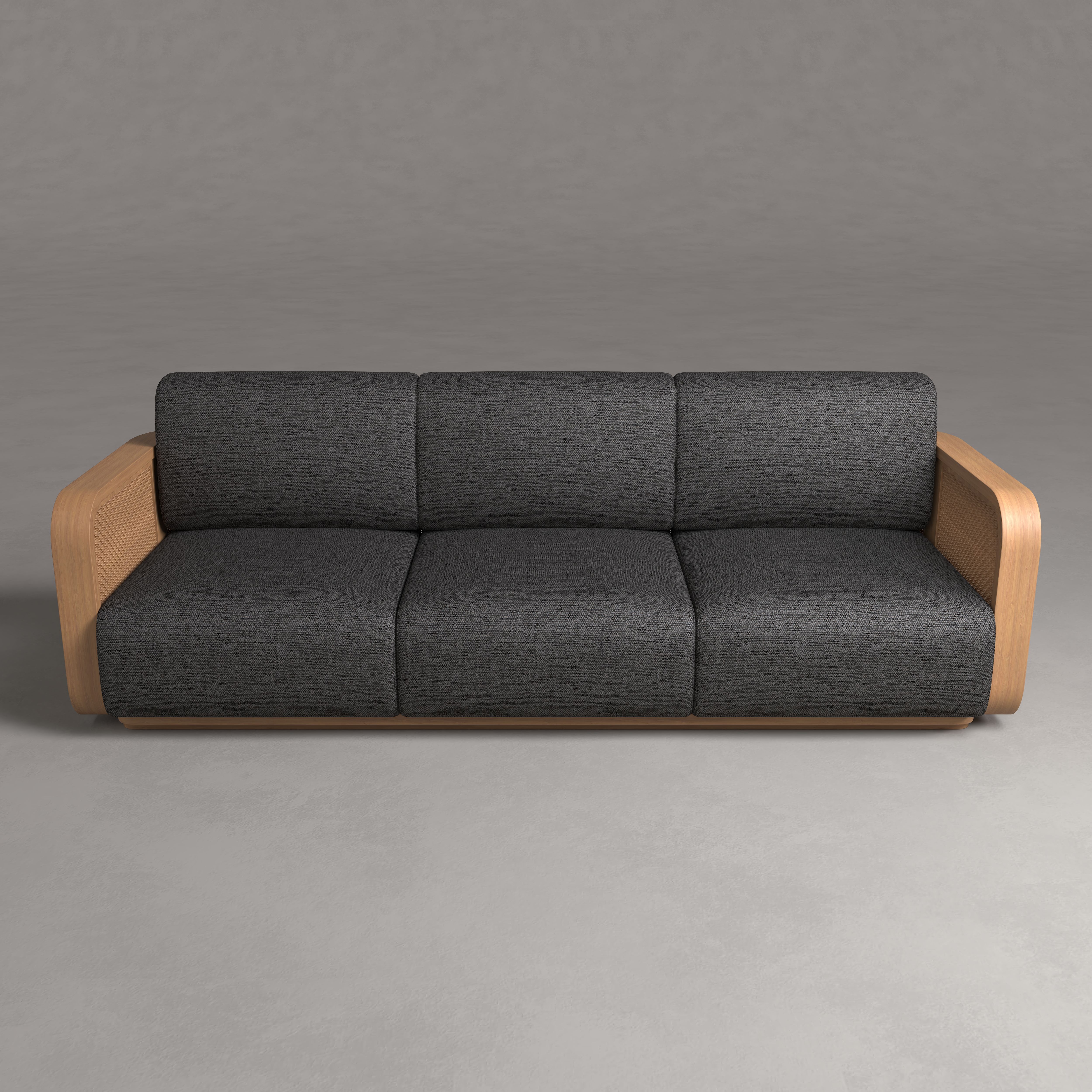 Englo Teak Three Seat Sofa