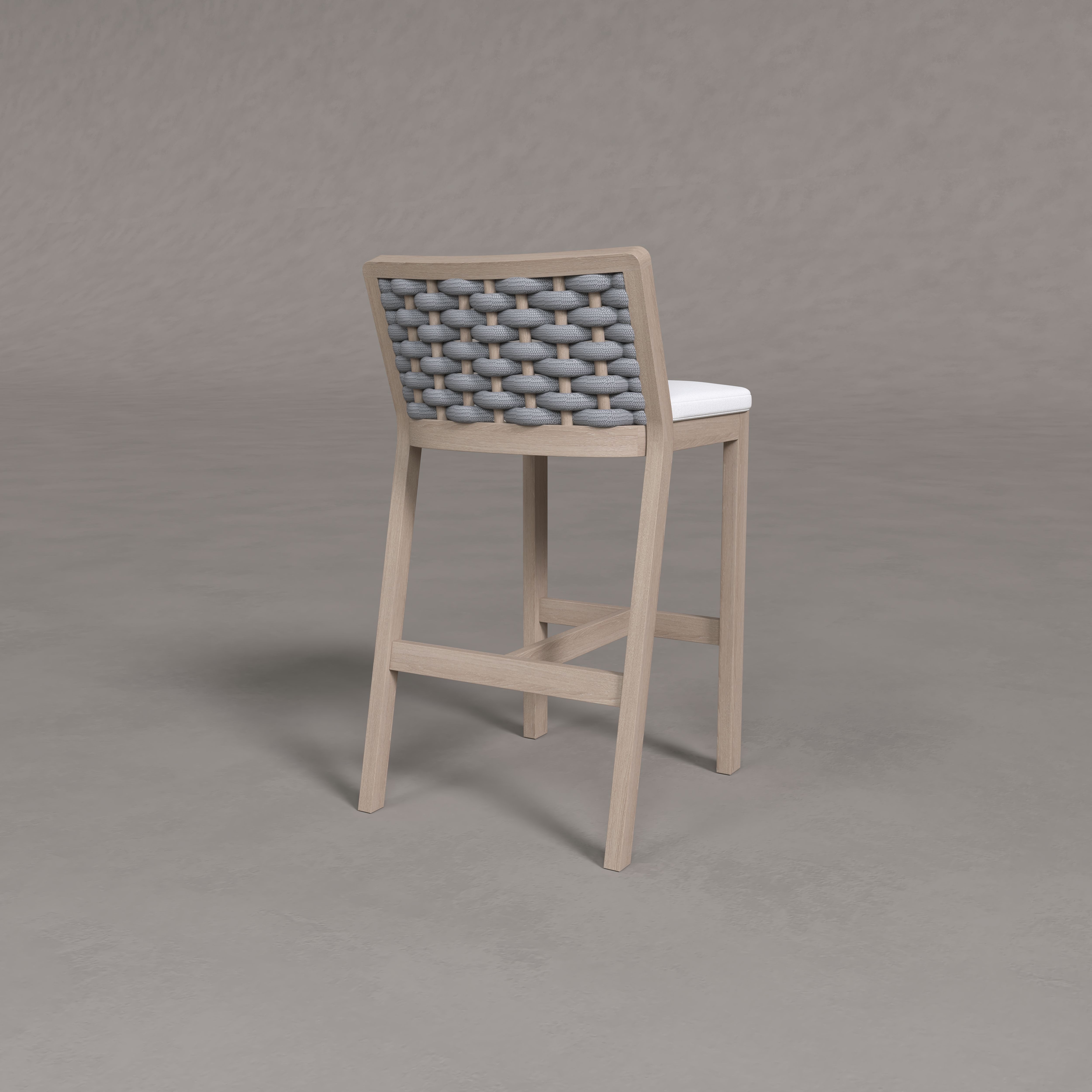 Sicily Teak Counter Stool