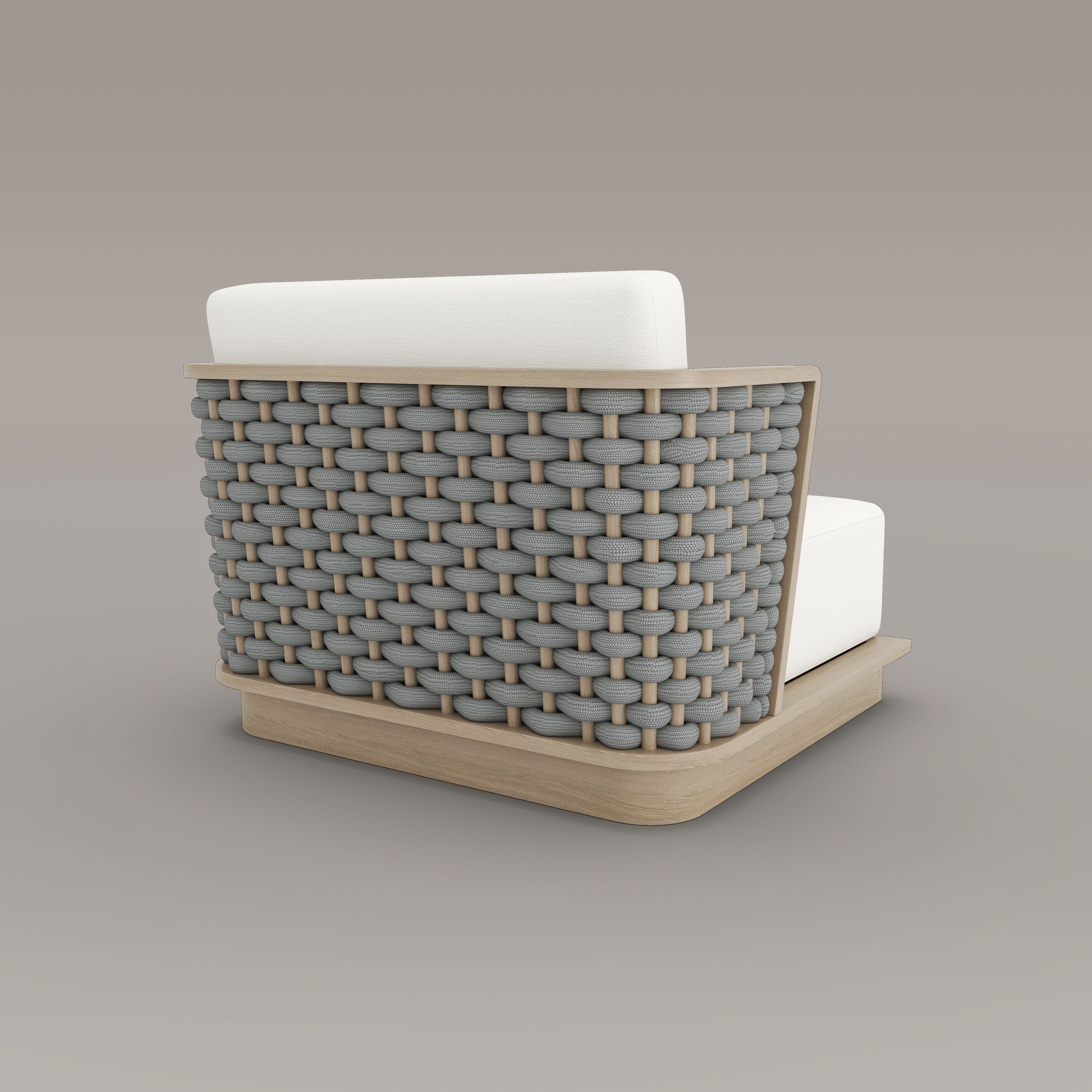 Sicily Teak Single Sofa