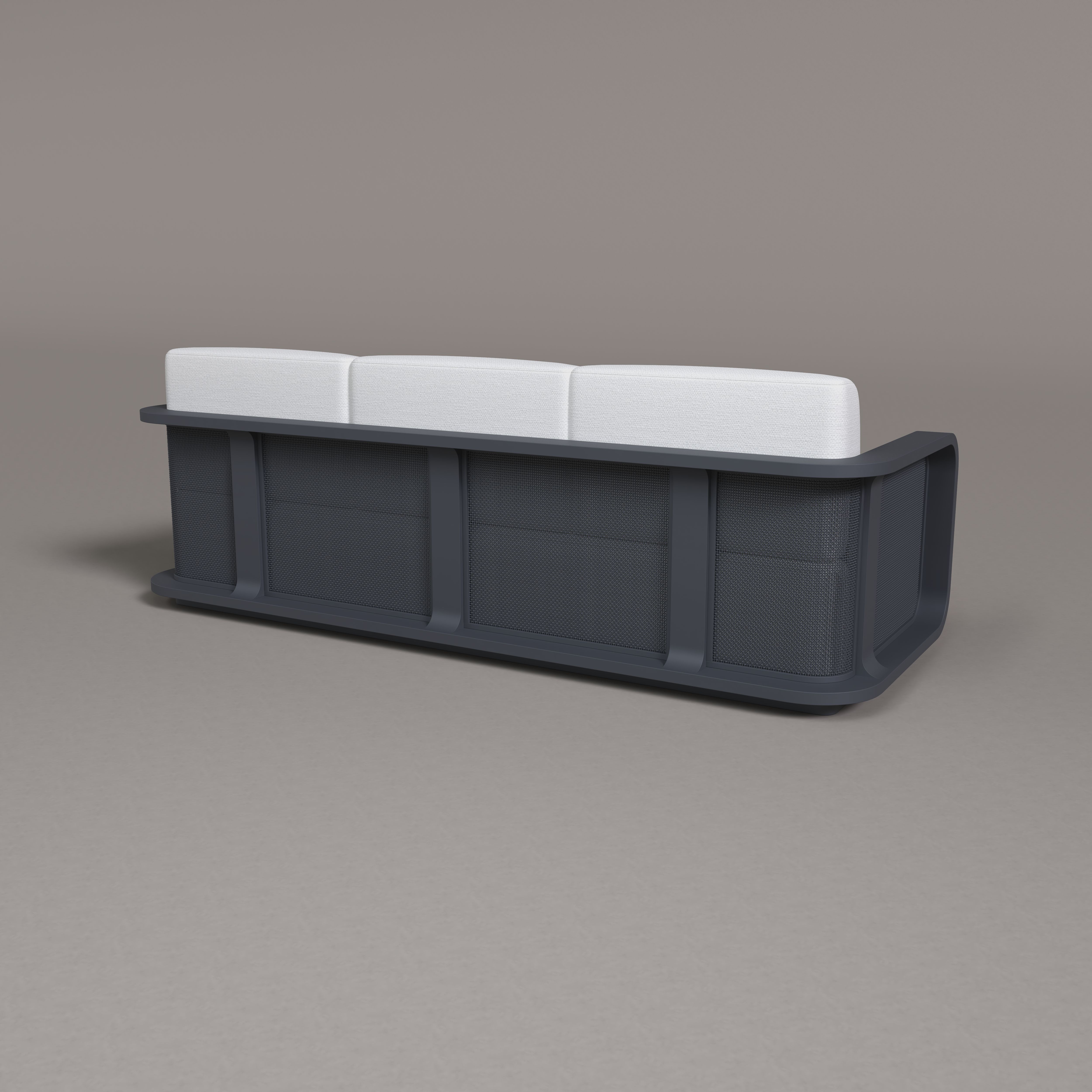 Englo Aluminum Three Seat Sofa
