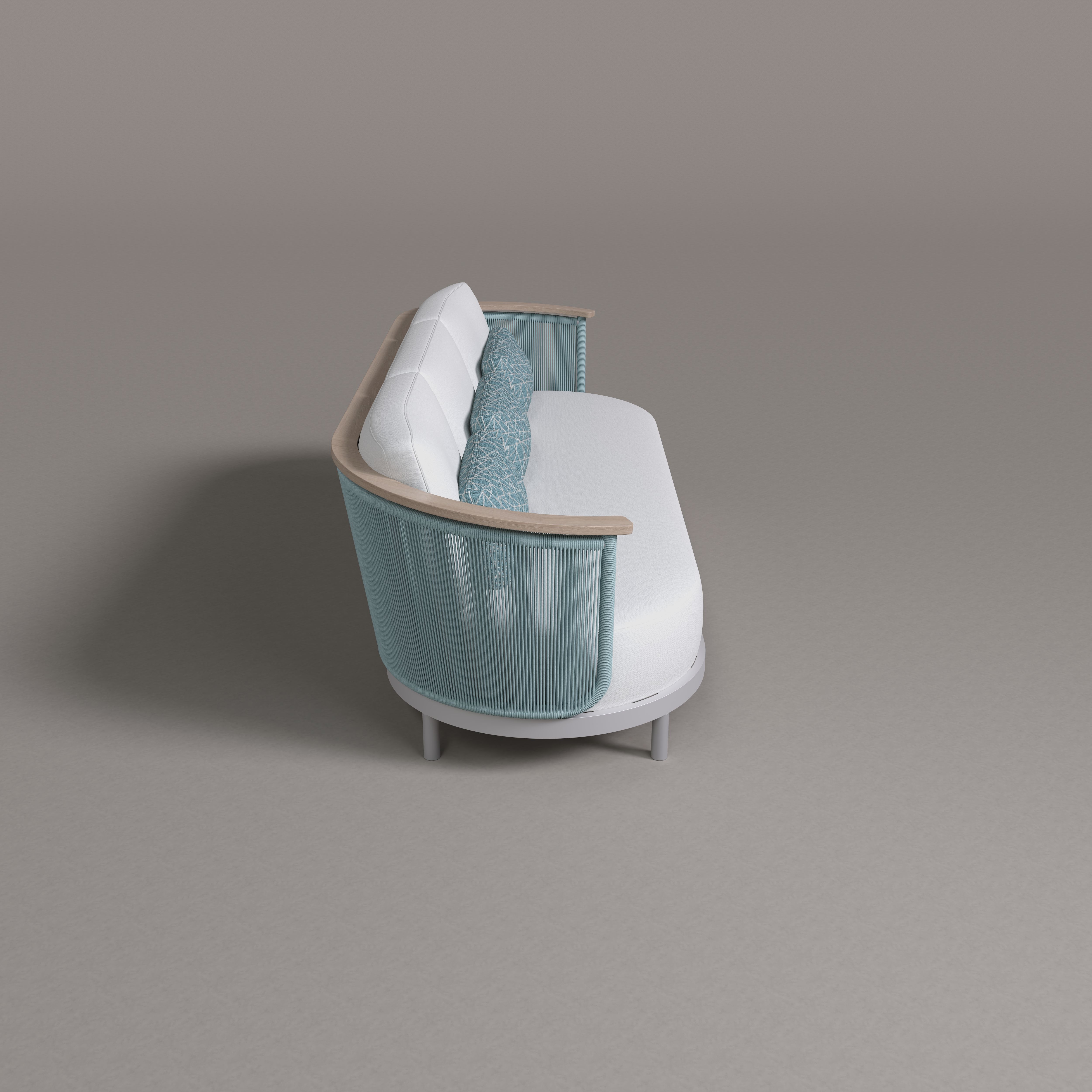 Nexus Aluminum Three Seat Sofa