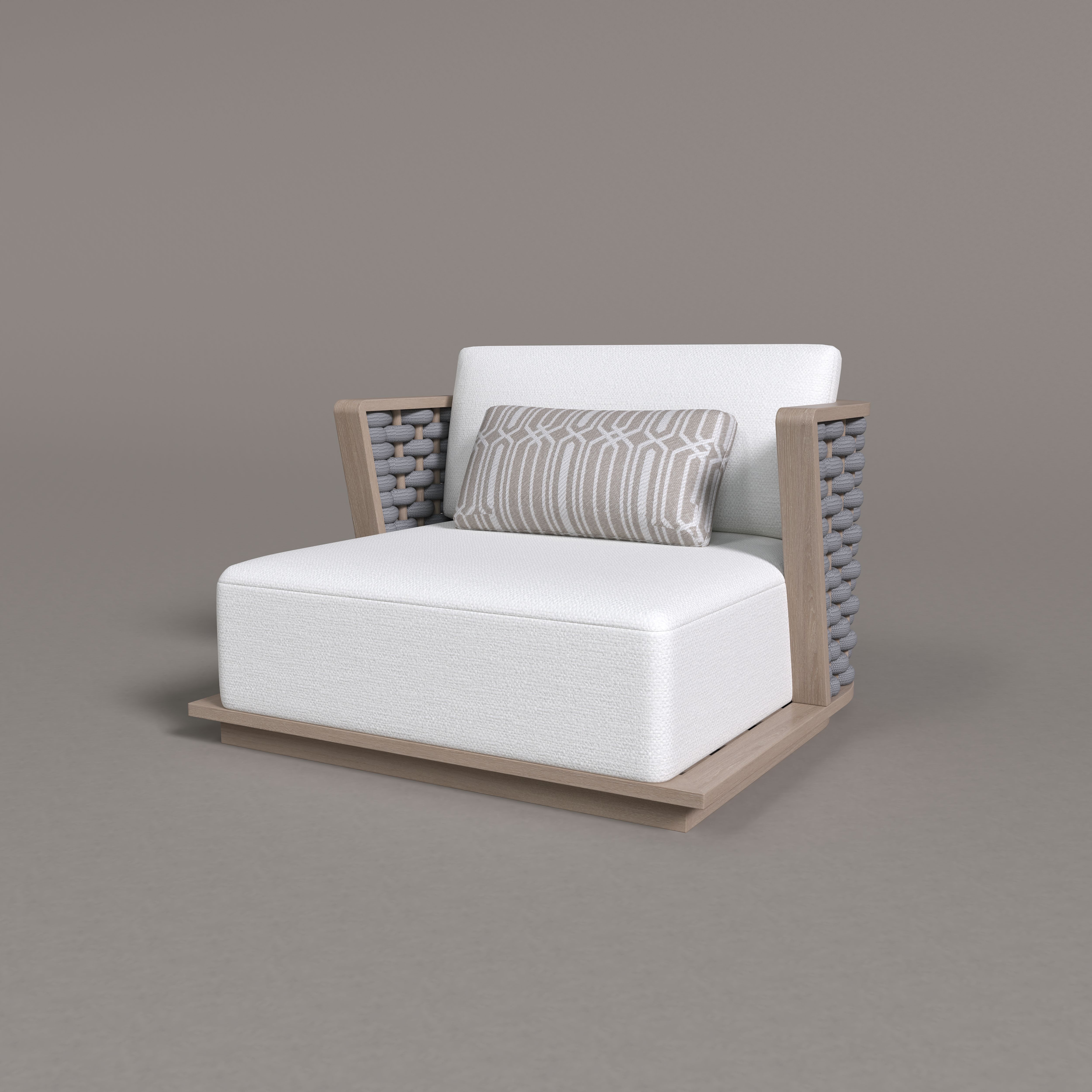 Sicily Teak Single Sofa