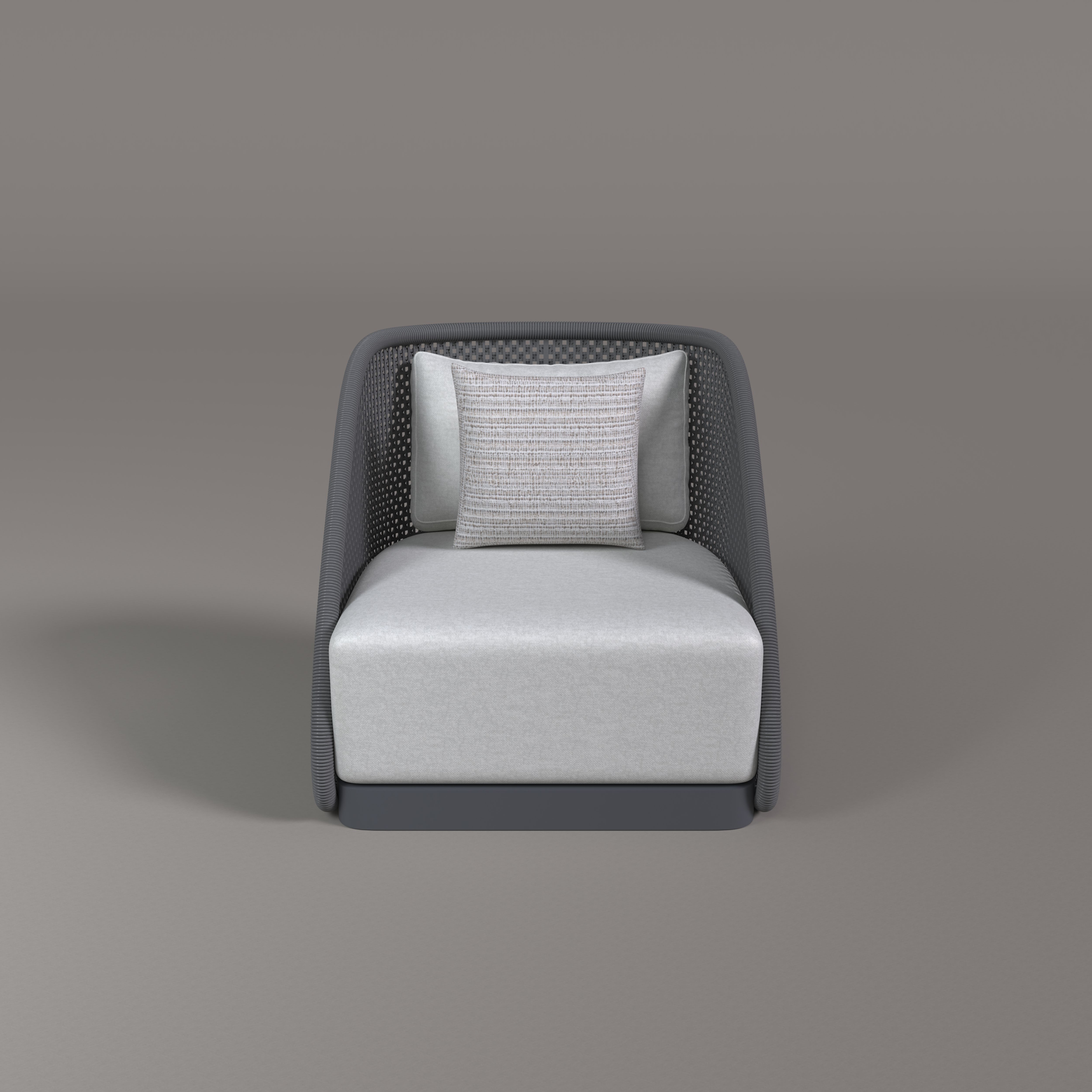 Curve Aluminum Single Sofa