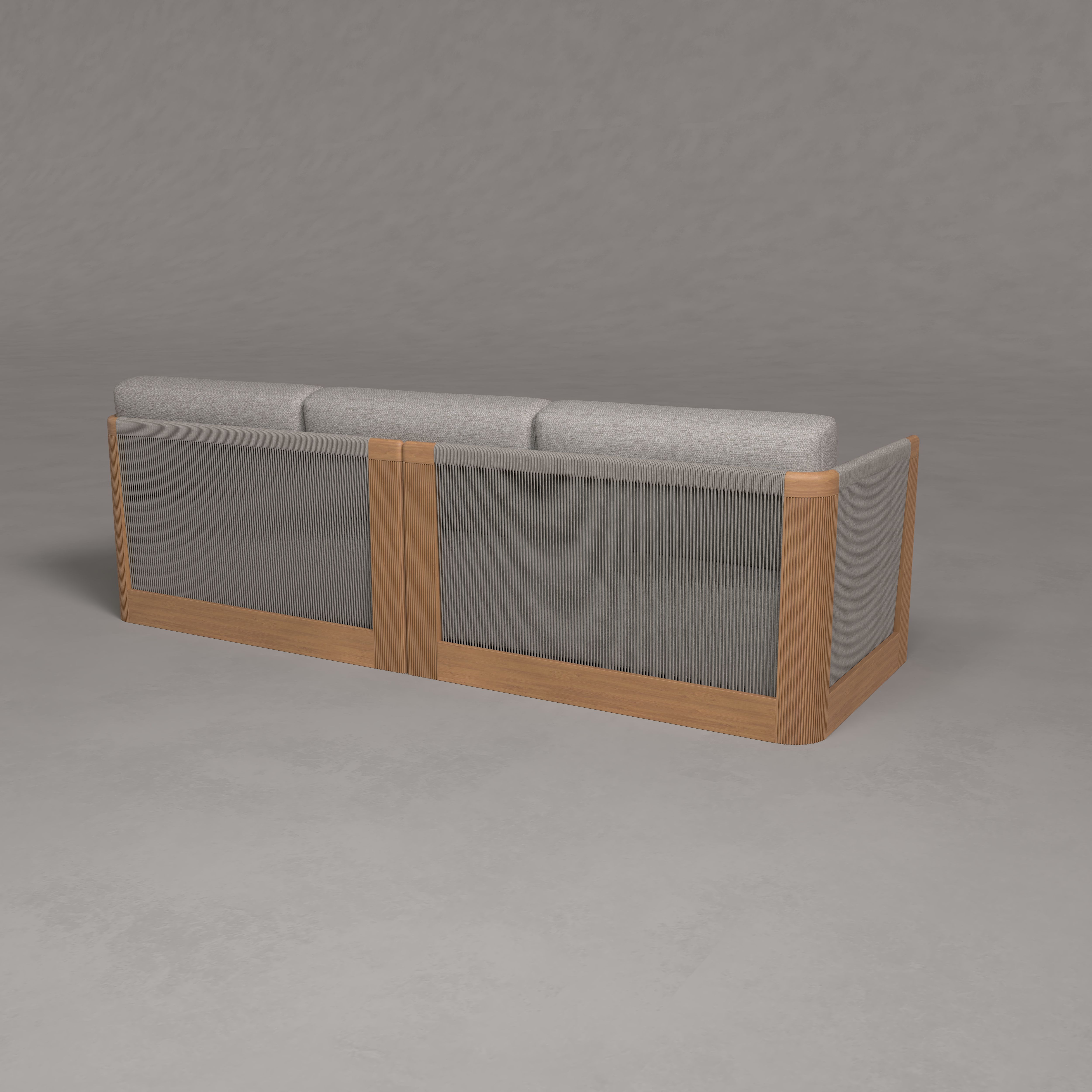 Lagom Teak Three Seat Sofa