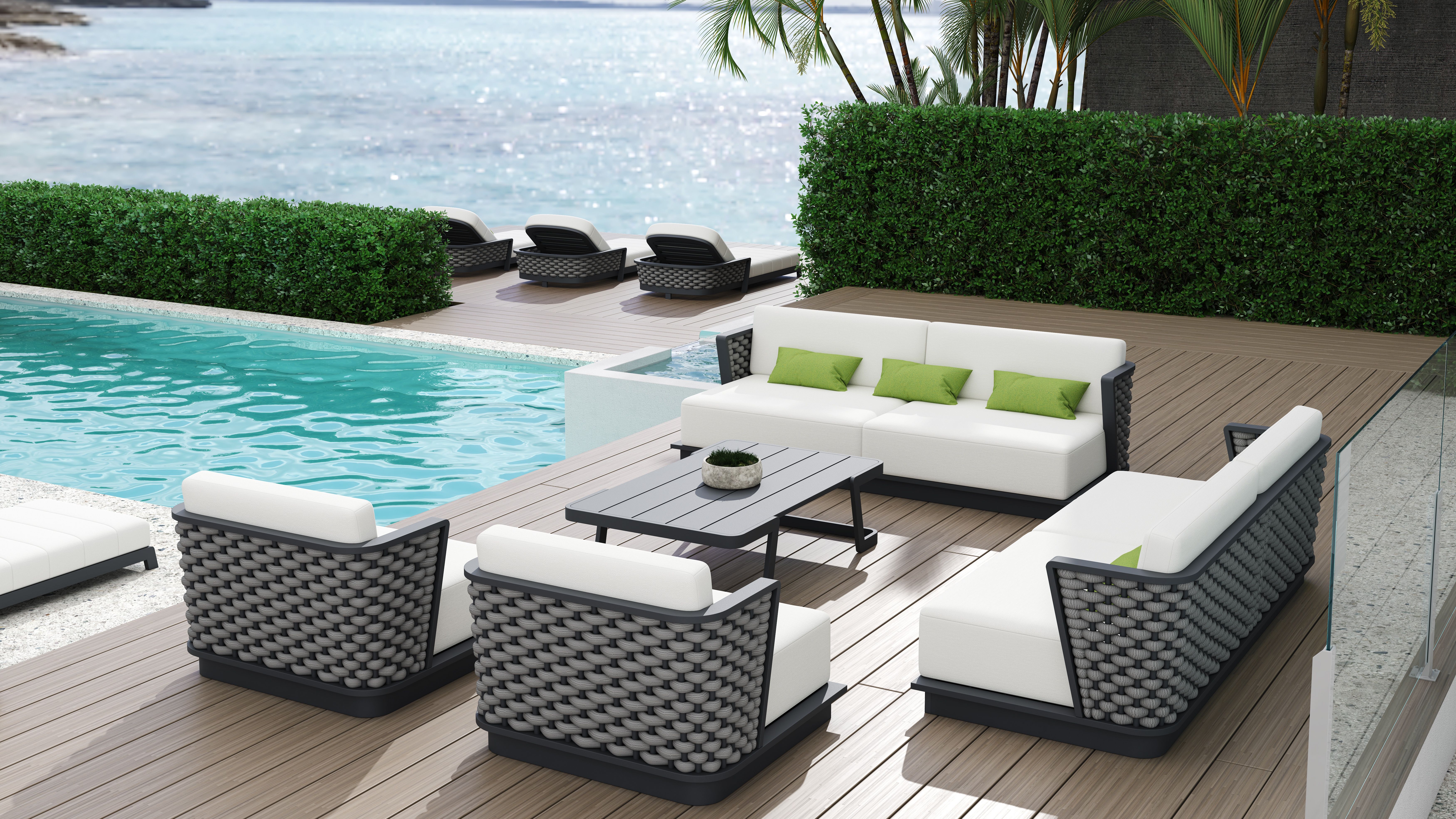 Modular Woven Outdoor Sofa Collection – Instant Coastal Resort Living from Hongkai Outdoor