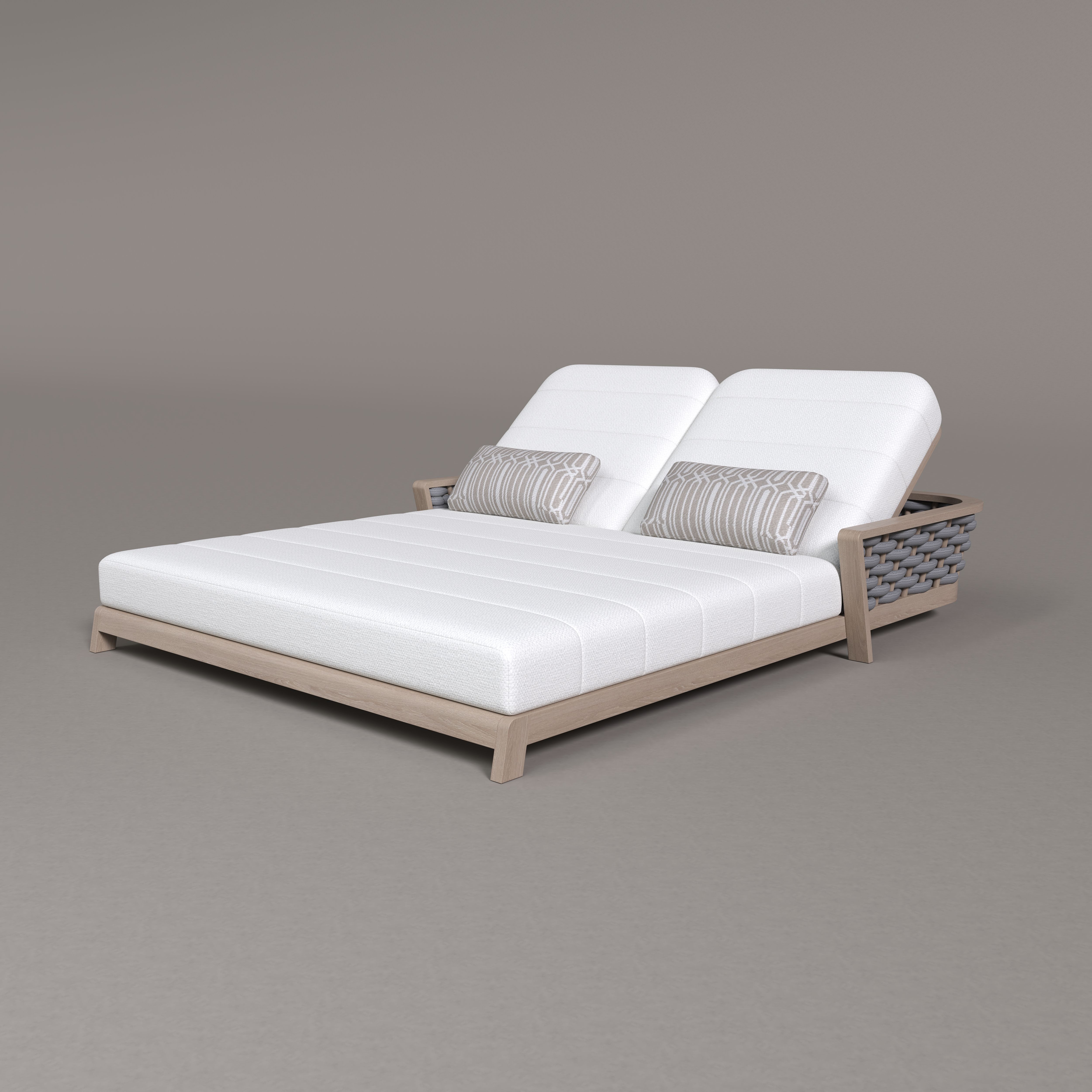 Sicily Teak Sunbed