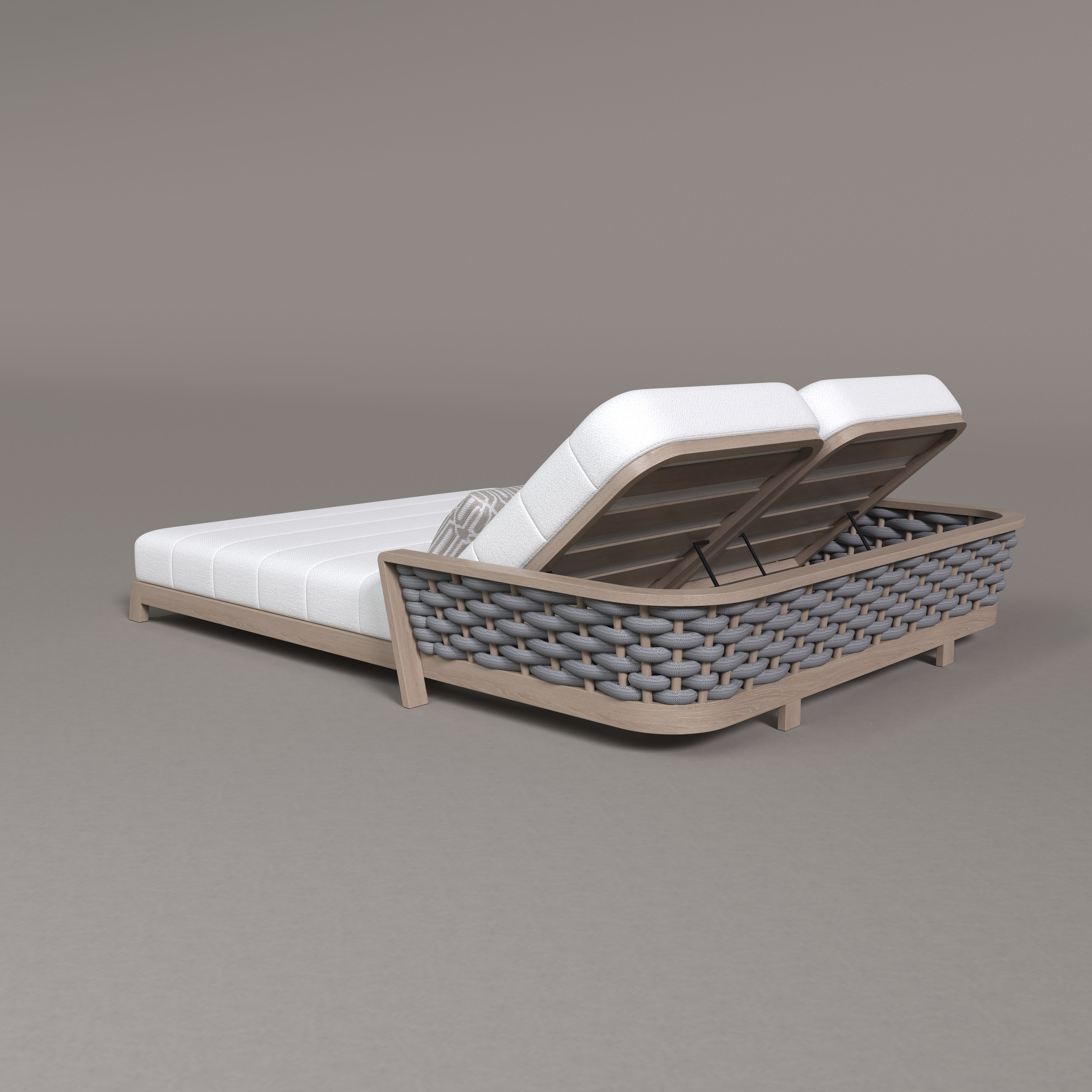 Sicily Teak Sunbed