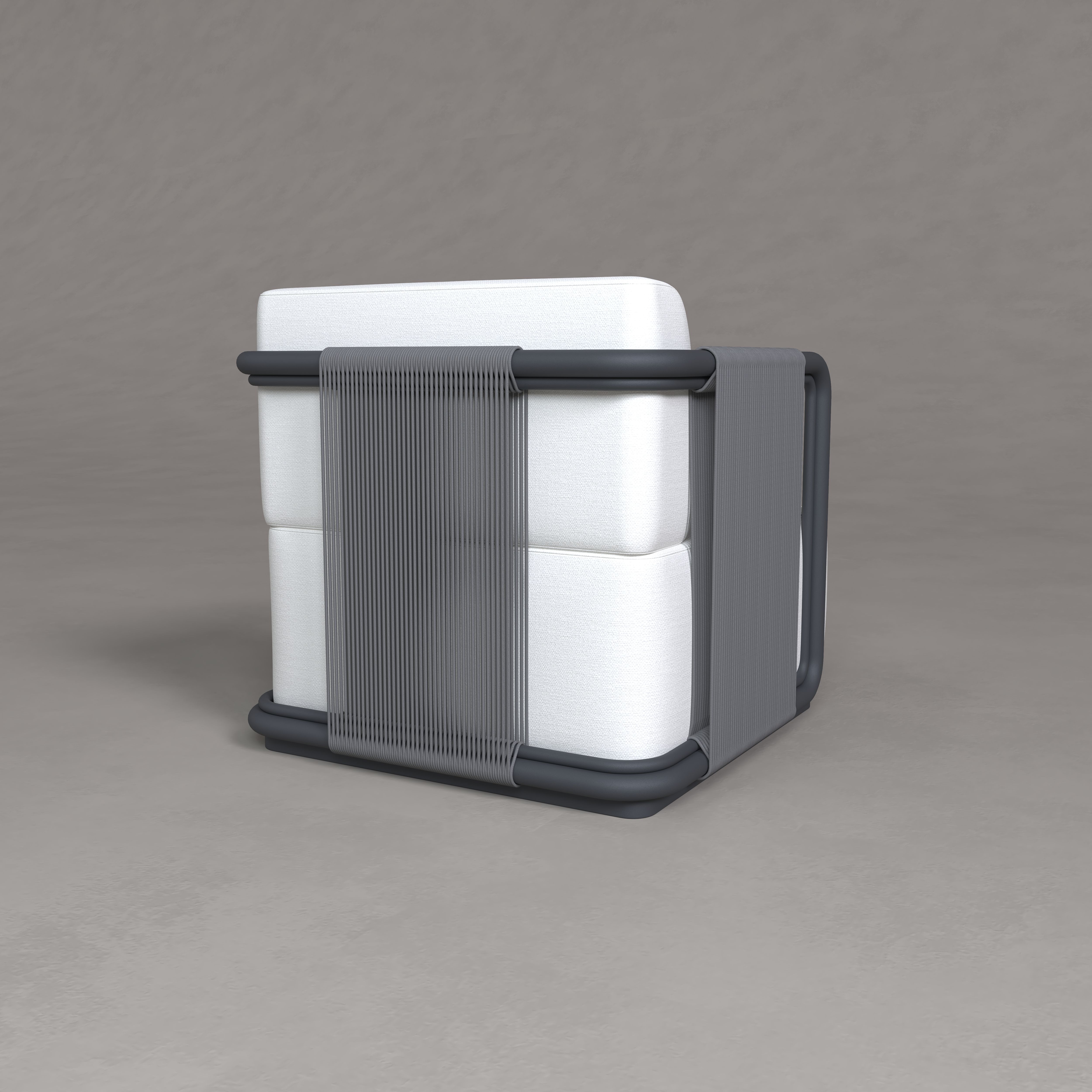 Ordre Aluminum Single Sofa