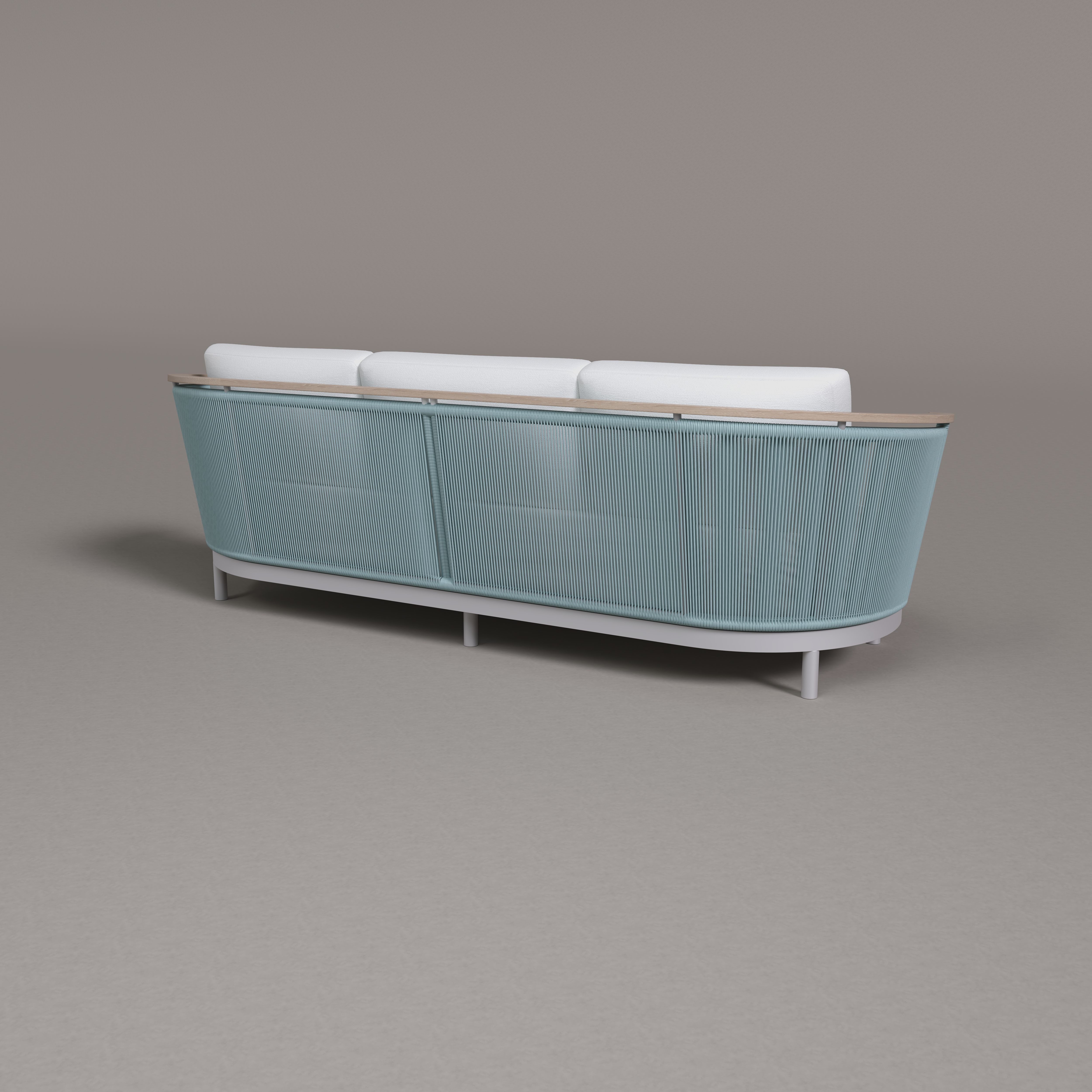 Nexus Aluminum Three Seat Sofa