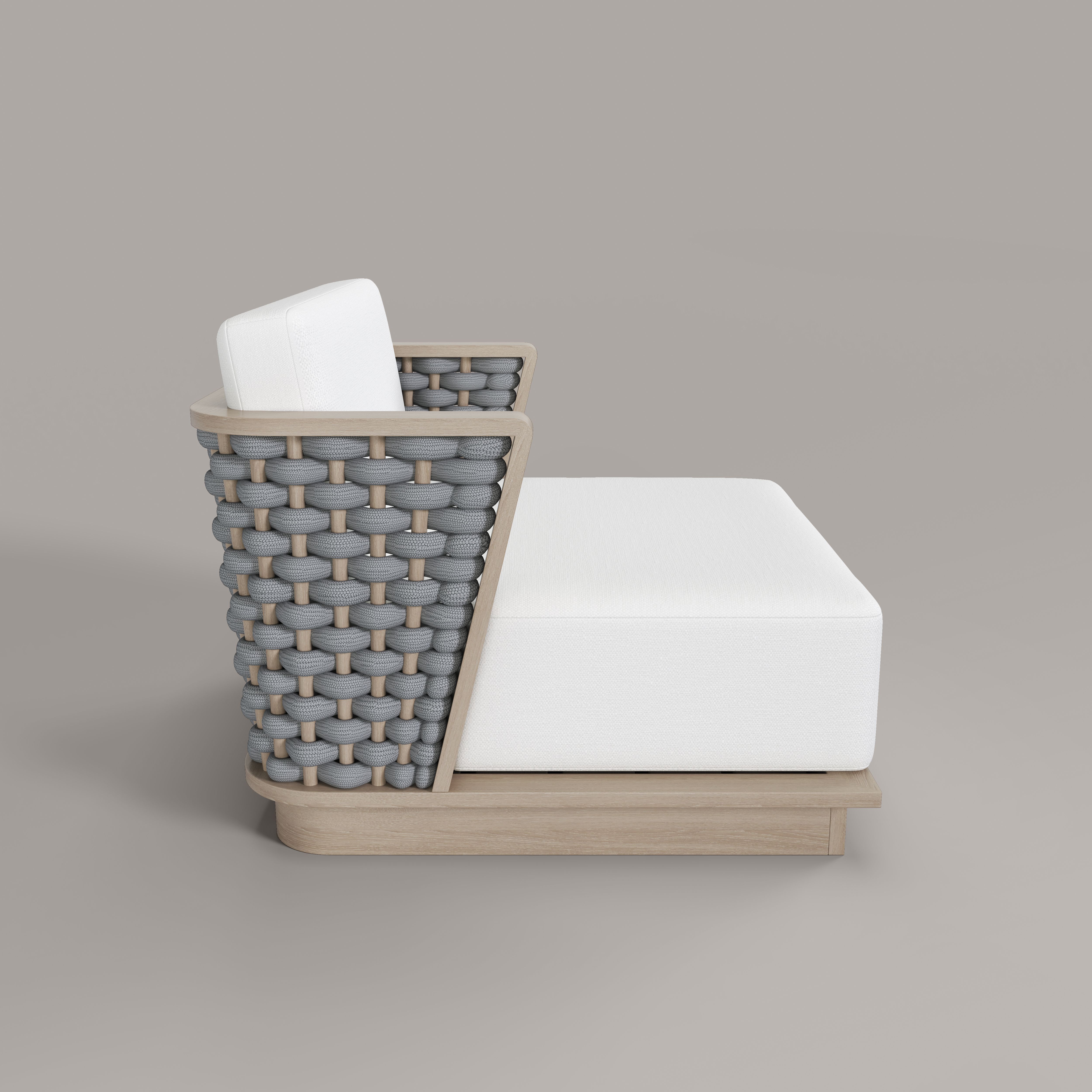 Sicily Teak Single Sofa