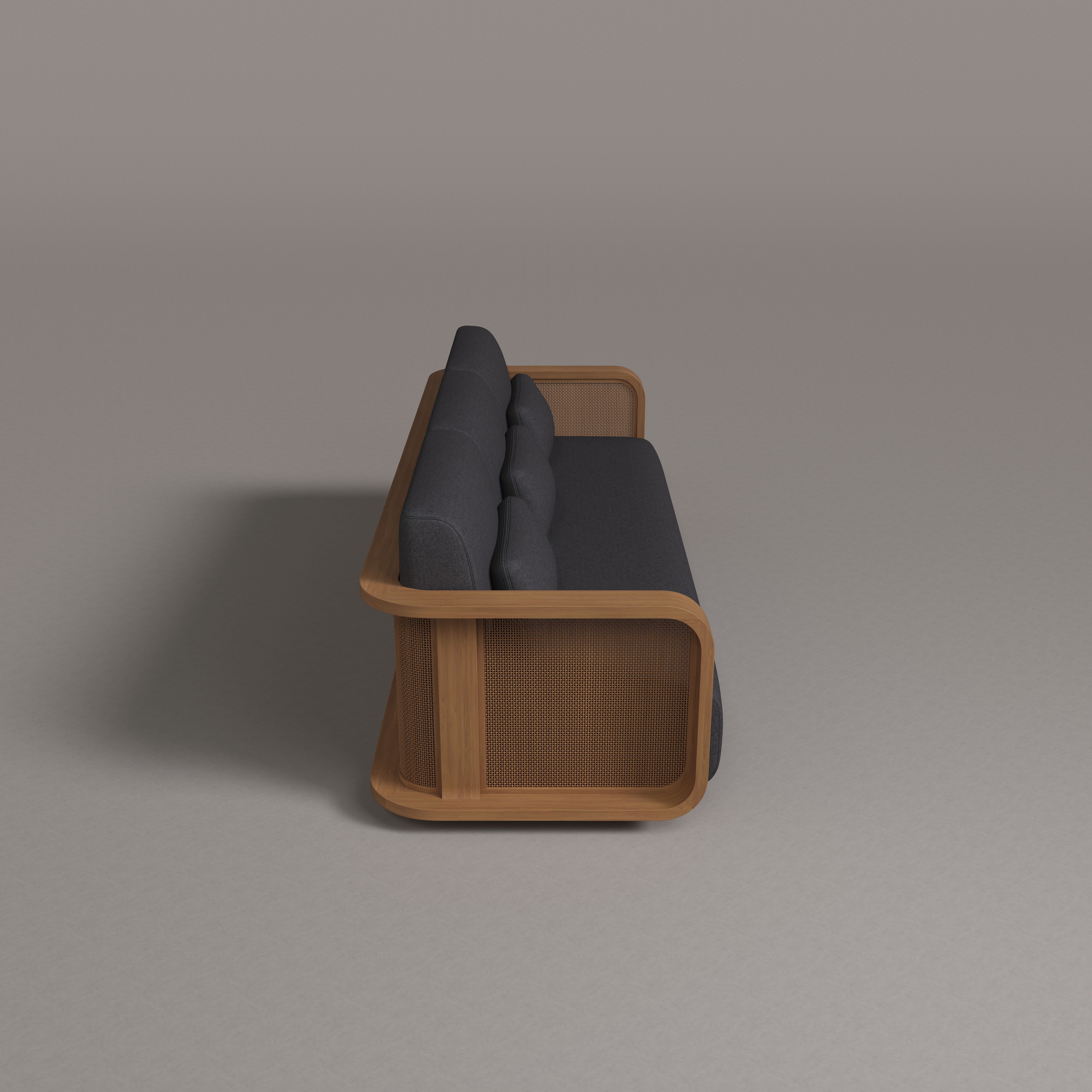 Englo Teak Three Seat Sofa