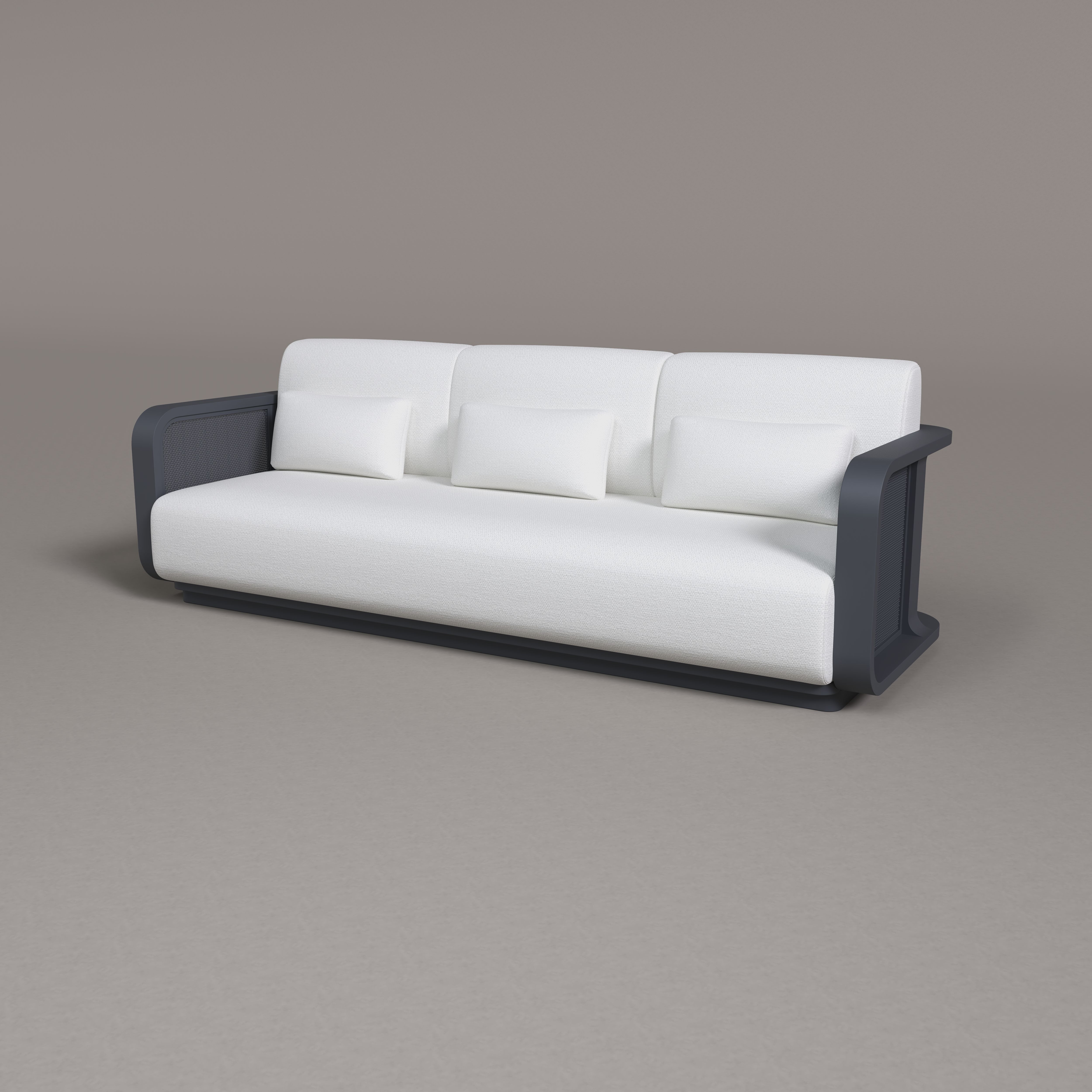 Englo Aluminum Three Seat Sofa