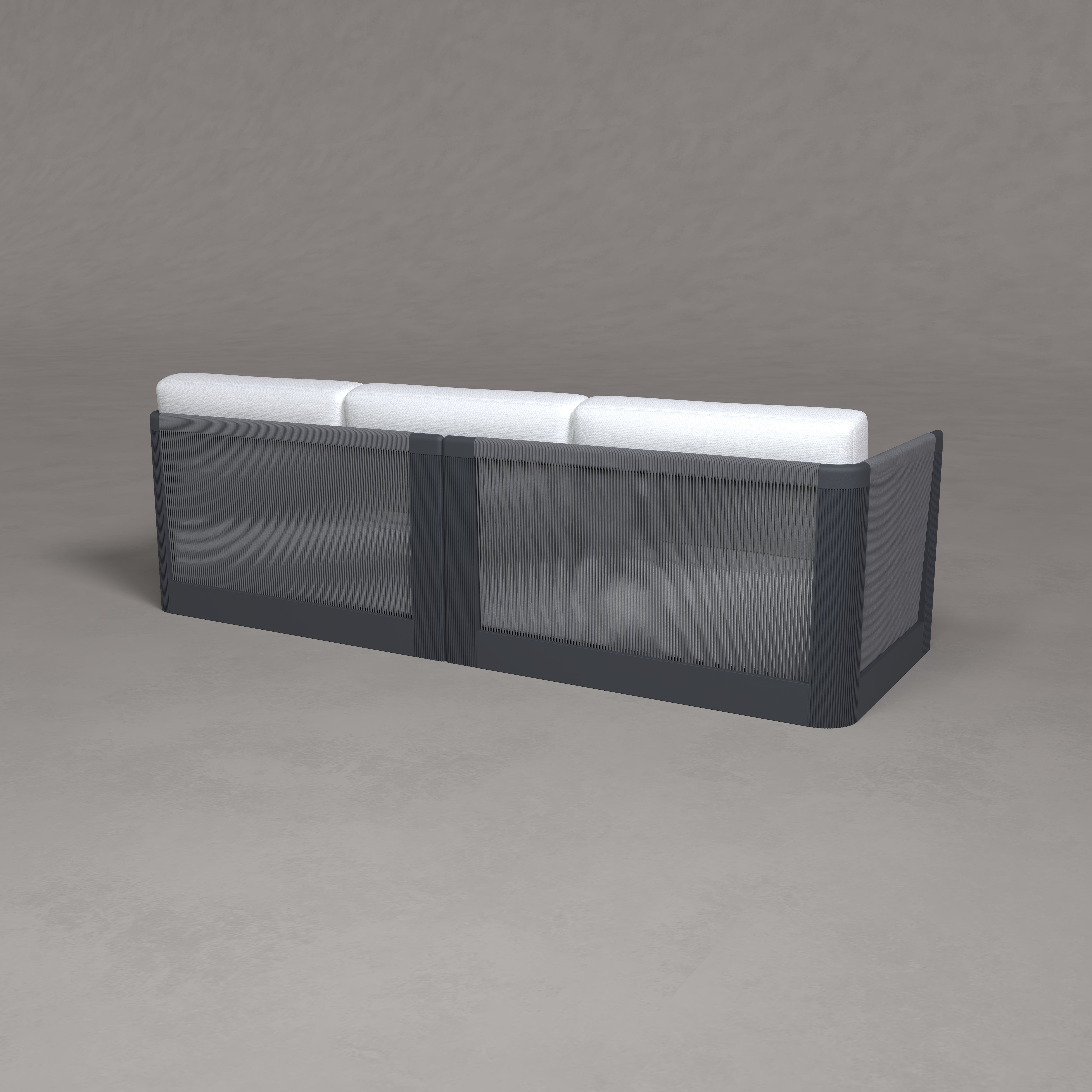 Lagom Aluminum Three Seat Sofa