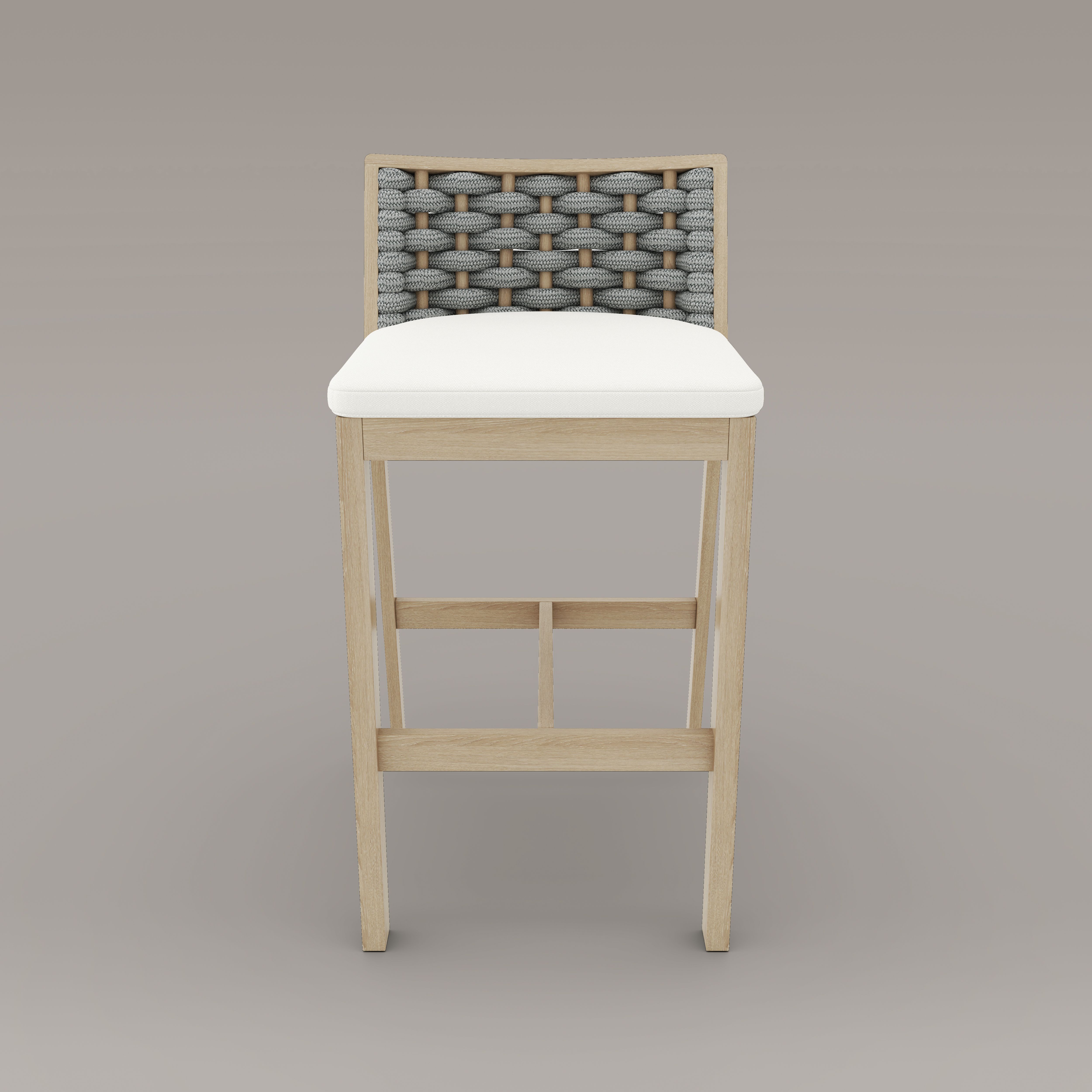 Sicily Teak Counter Stool