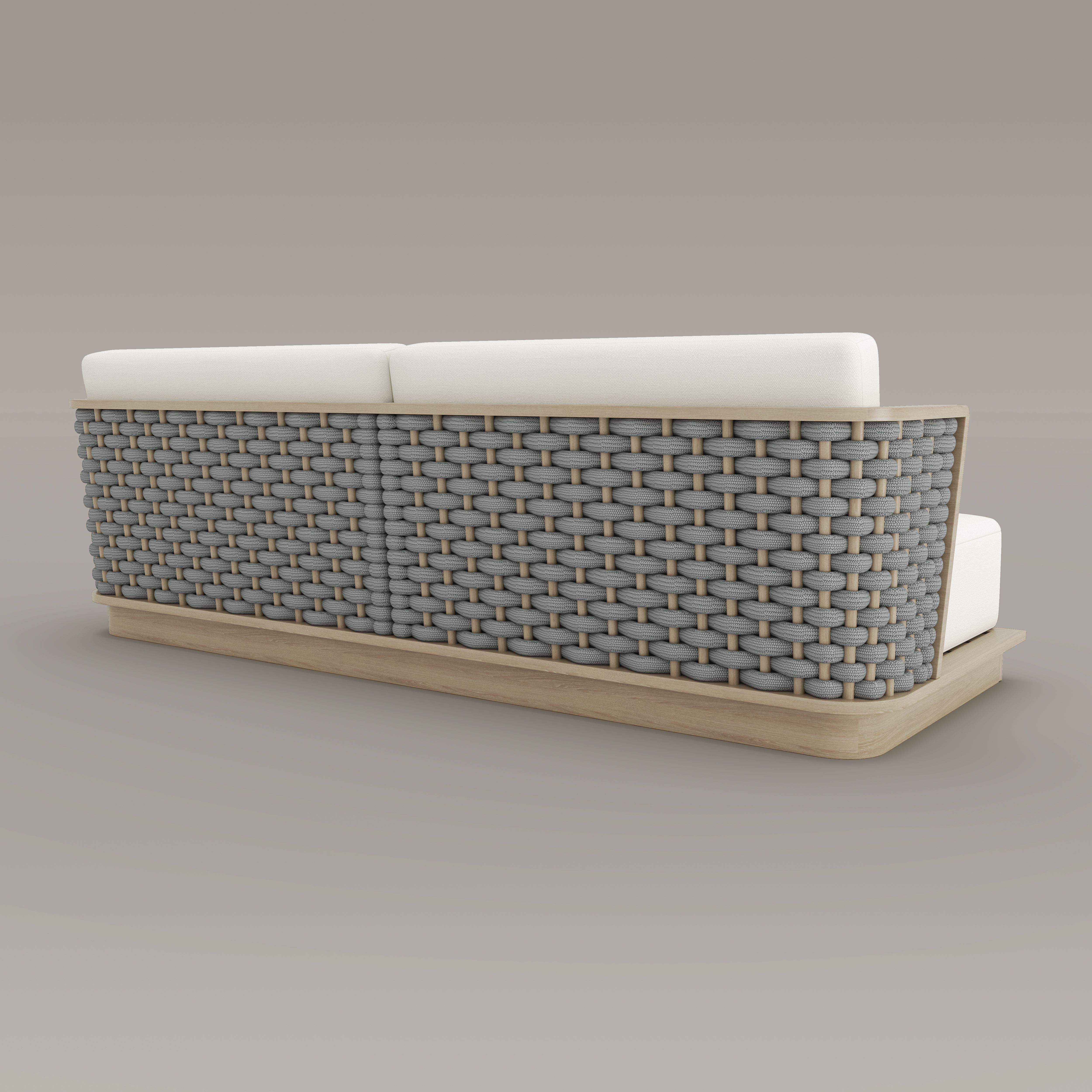 Sicily Teak Three Seat Sofa