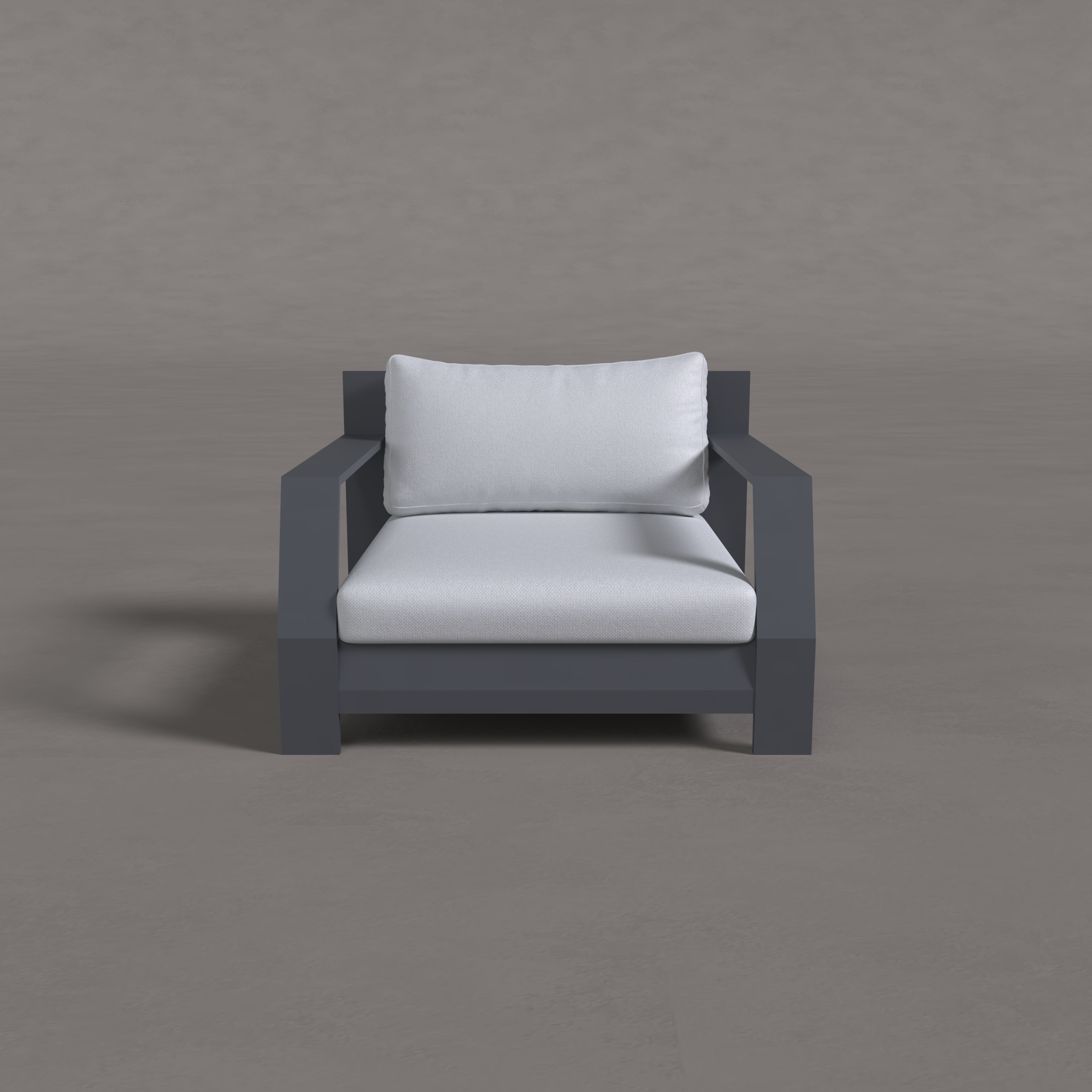 Alba Aluminum Single Sofa