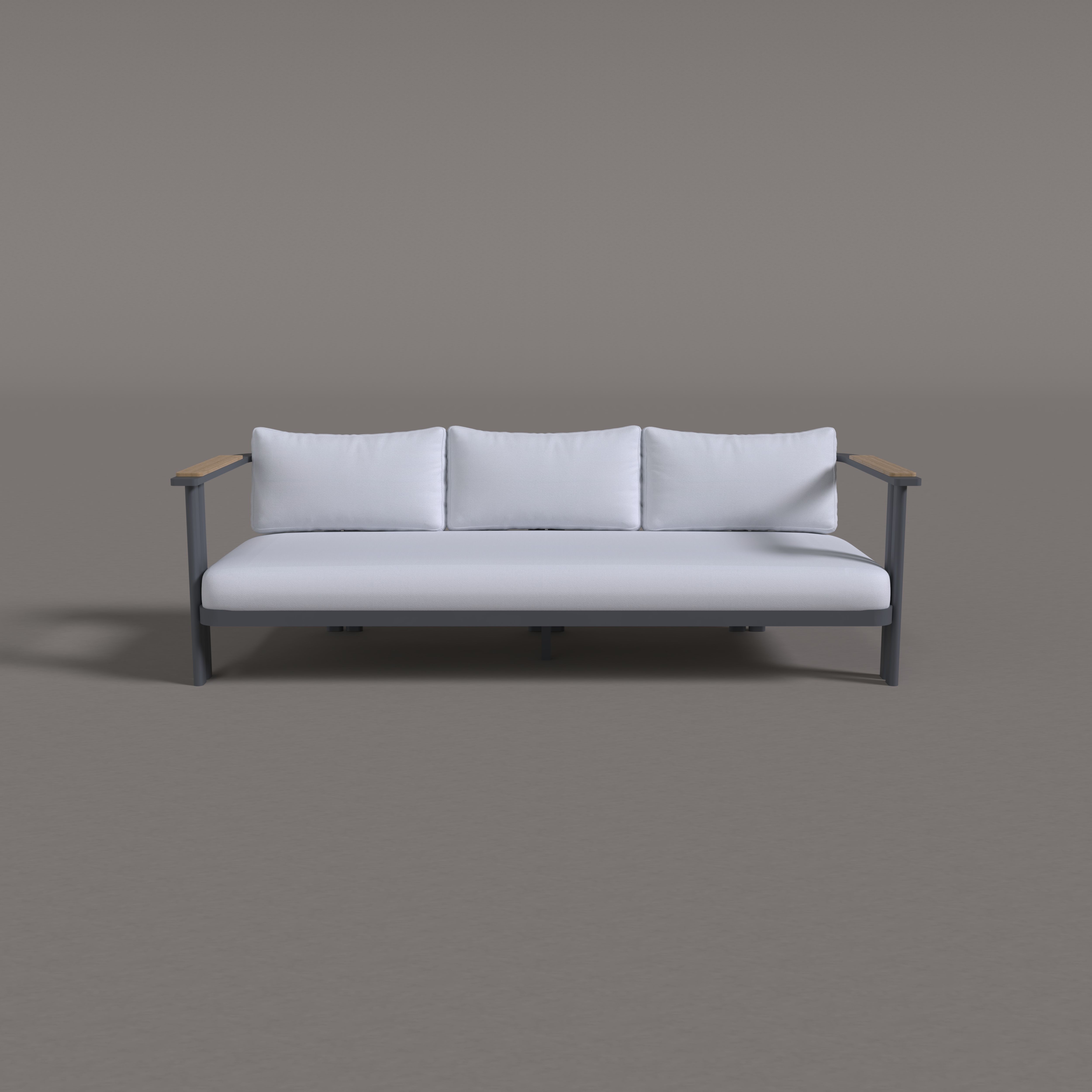 G-Haven Aluminum Three Seat Sofa