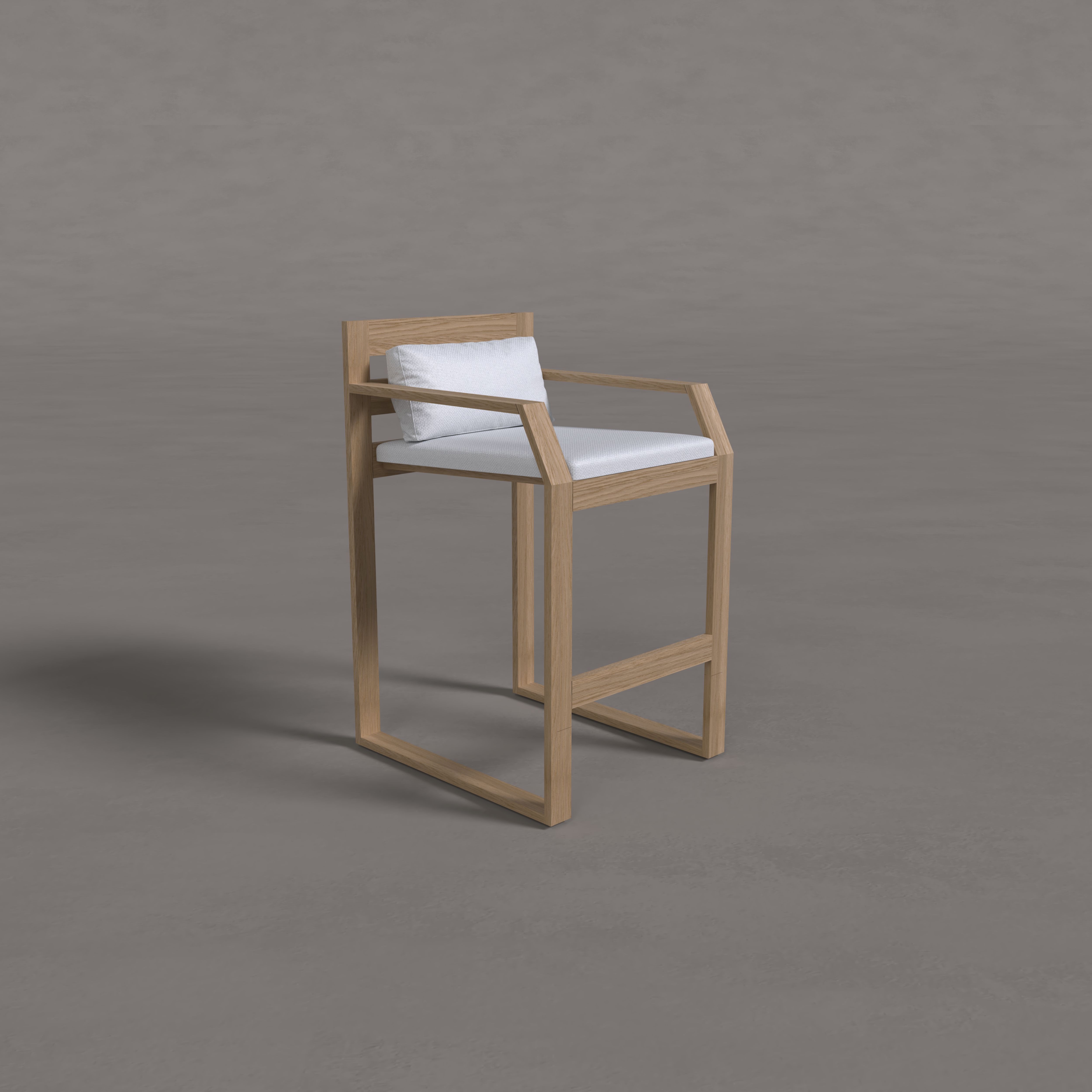 Alba Teak Counter Stool
